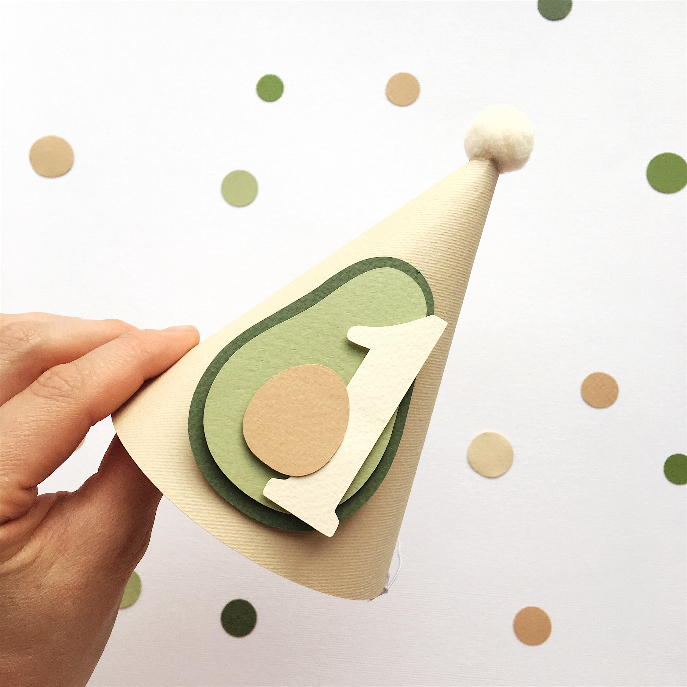 Avocado One Party Hat Avocado Birthday Holy Guacamole Theme Party