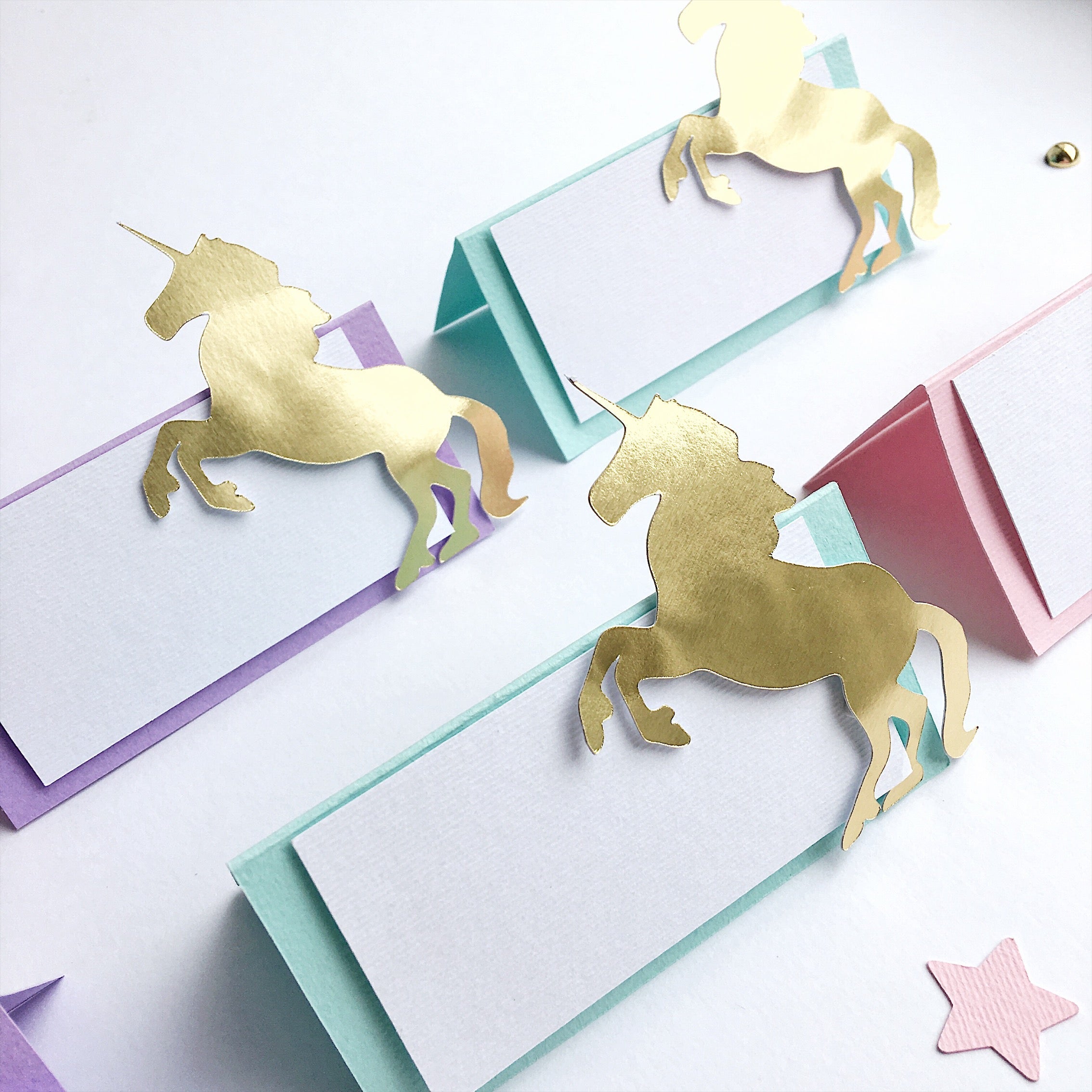 Unicorn Place Cards Unicorn First Birthday Party Decorations