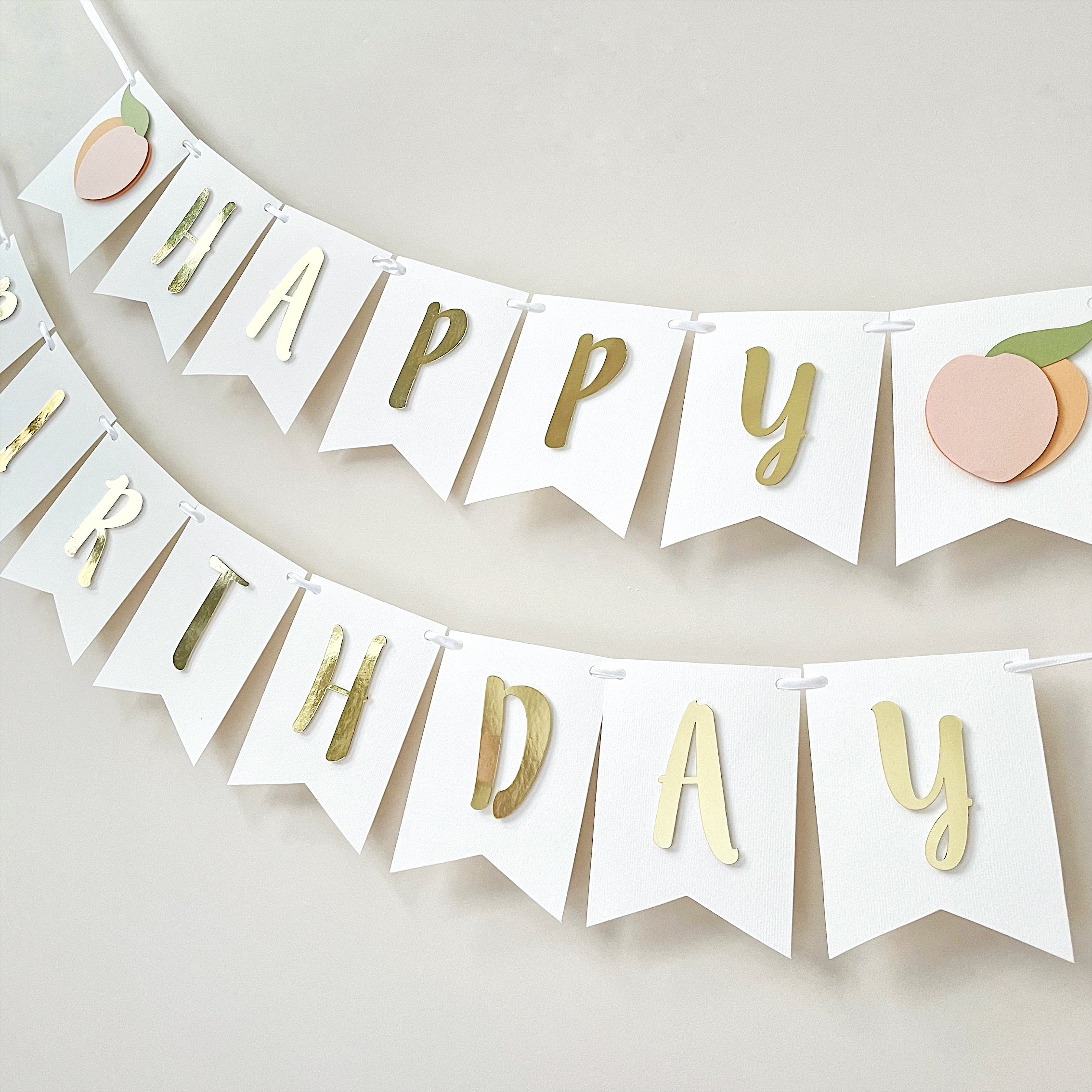Peach First Birthday Banner Peach Themed First Birthday Party Sweet Peach First Birthday Decor Peach Theme Happy Birthday Banner Sweet as a Peach Peach themed Fruit or Summer Birthday Party
