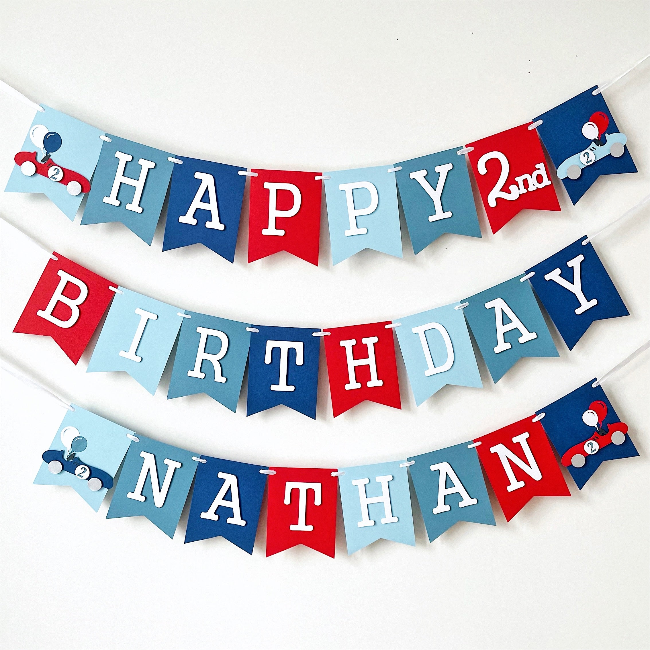Race Car First Birthday Banner Race Car Theme Party Decorations