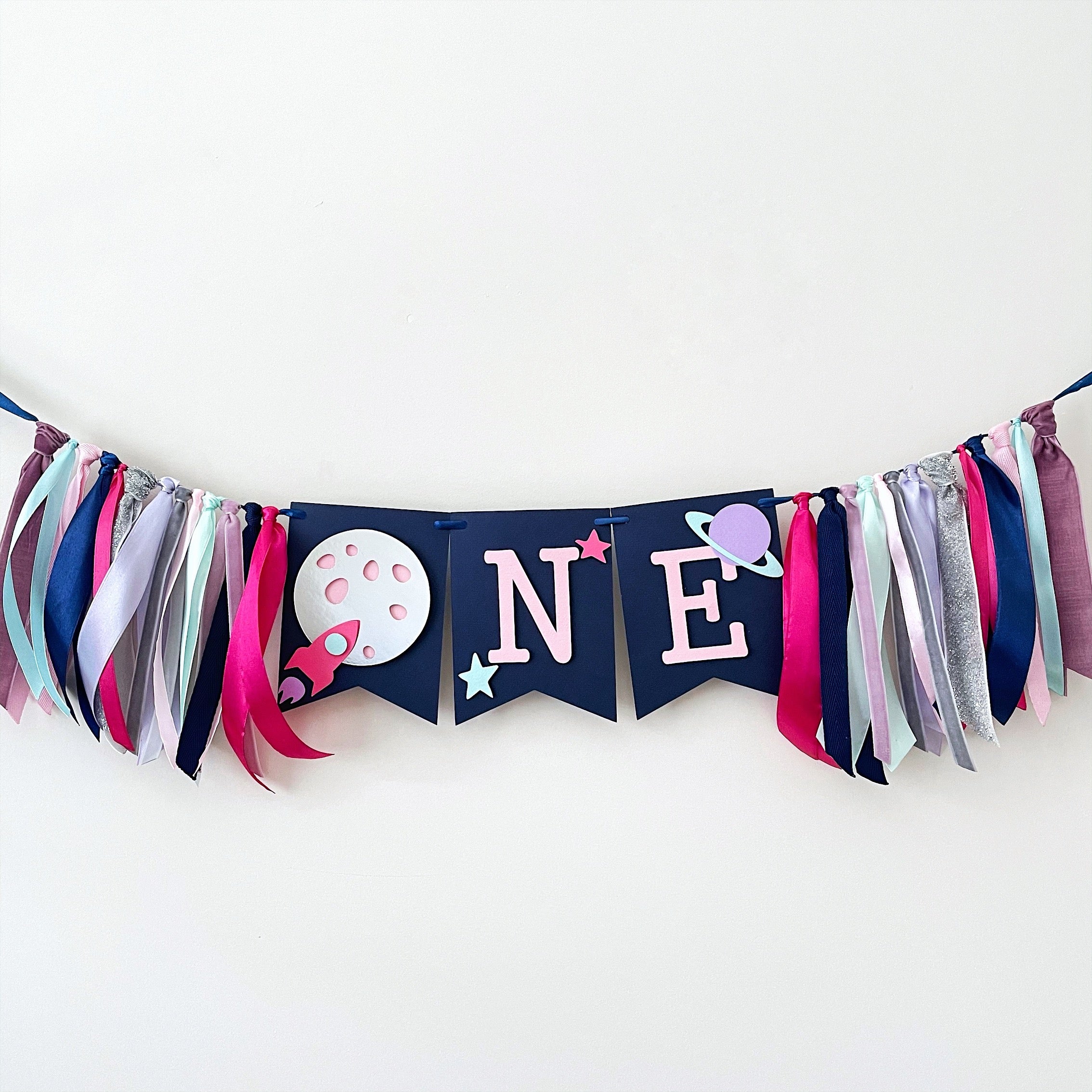 Space Girl Highchair Banner