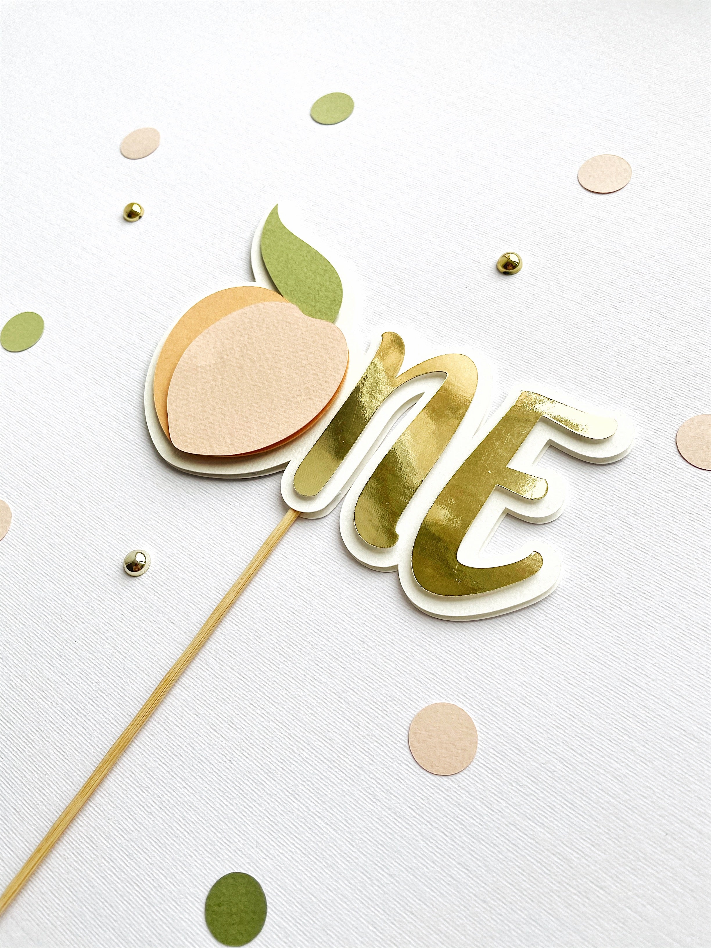 Peach First Birthday Cake Topper Peach First Birthday Decor Summer Party Ides Sweet as a Peach Peach themed Fruit or Summer Birthday Party