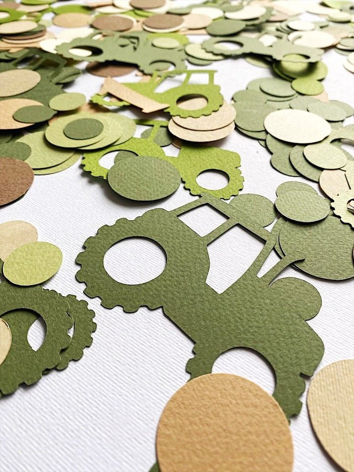 Tractor Confetti Tractor Birthday Party Decorations Tractor Decor Farm theme Birthday party