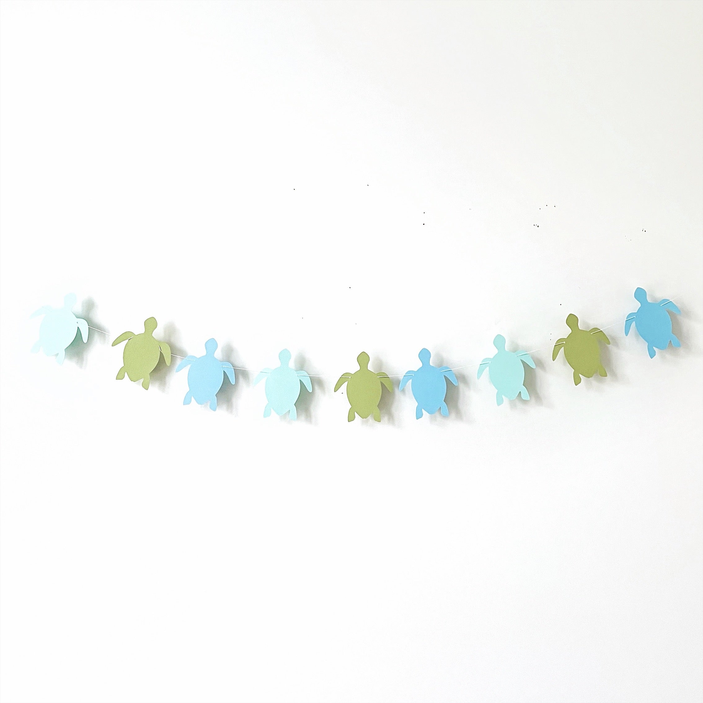 Turtle Paper Garland Under the Sea Party Sea Turtle Straws Sea Turtle Birthday