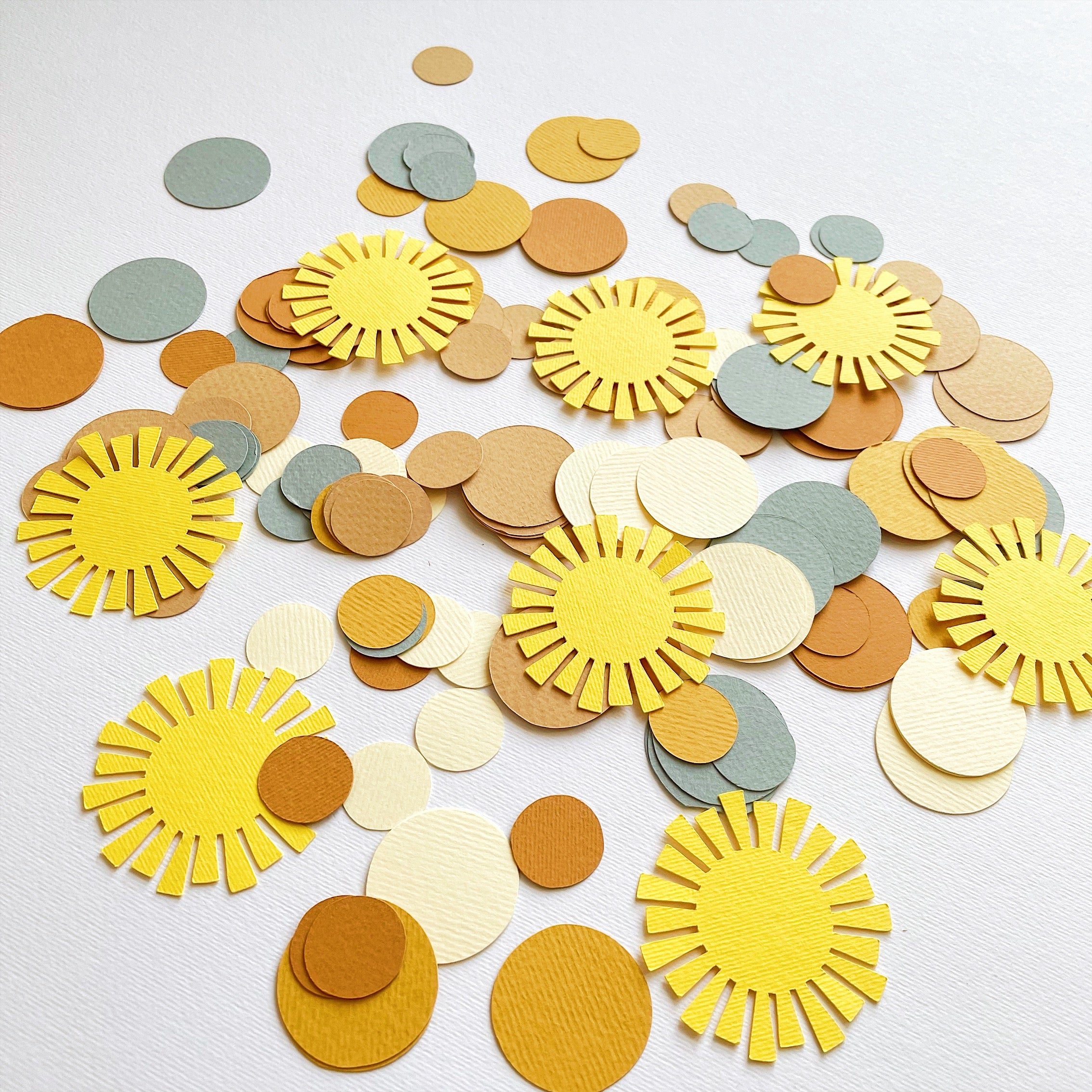 Boy Boho Sun Birthday Confetti  Boho Sun themed Here Comes the Sun Birthday Boho Sunshine First Birthday First Trip Around The Sun Party