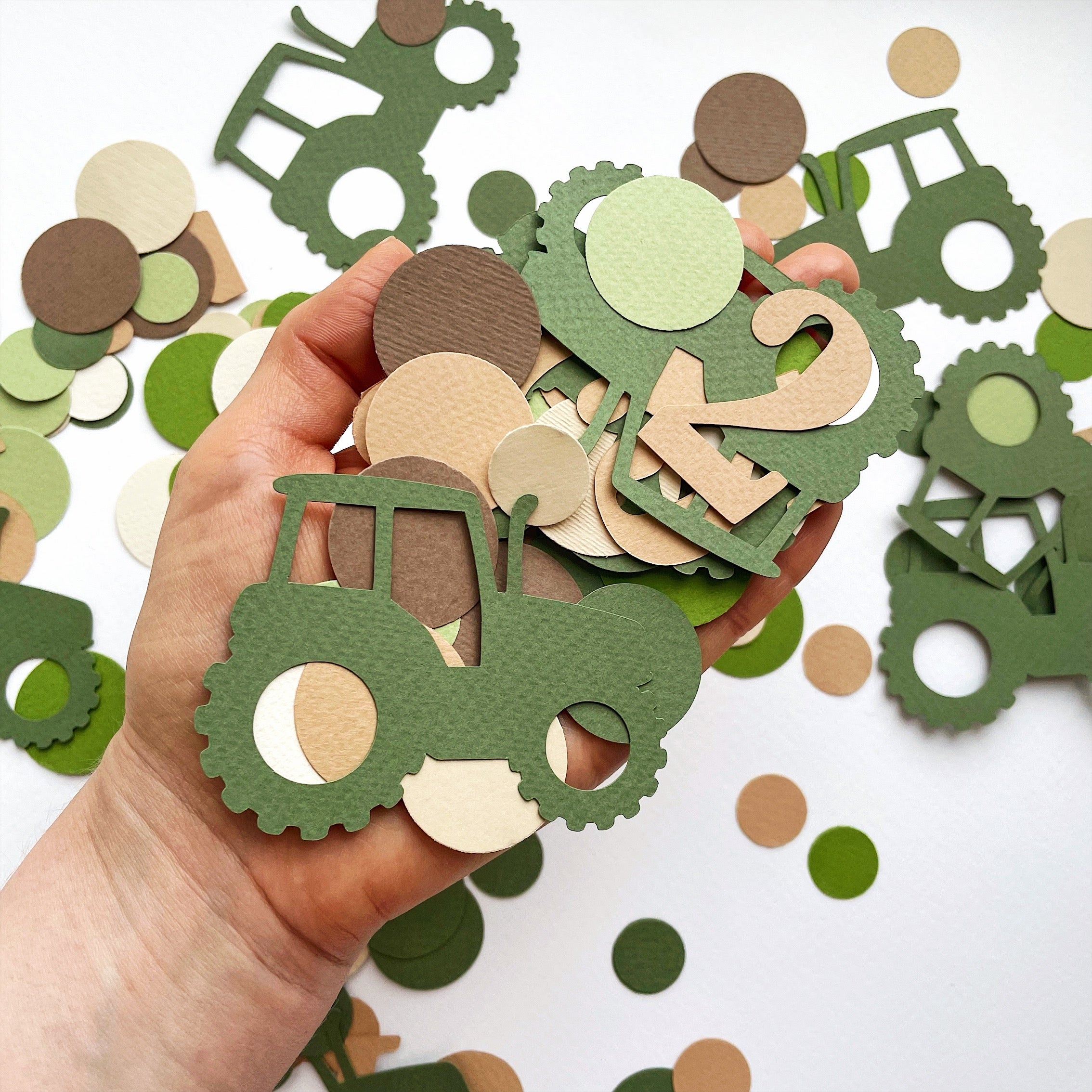 Tractor Confetti Tractor Birthday Party Decorations Tractor Decor Farm theme Birthday party