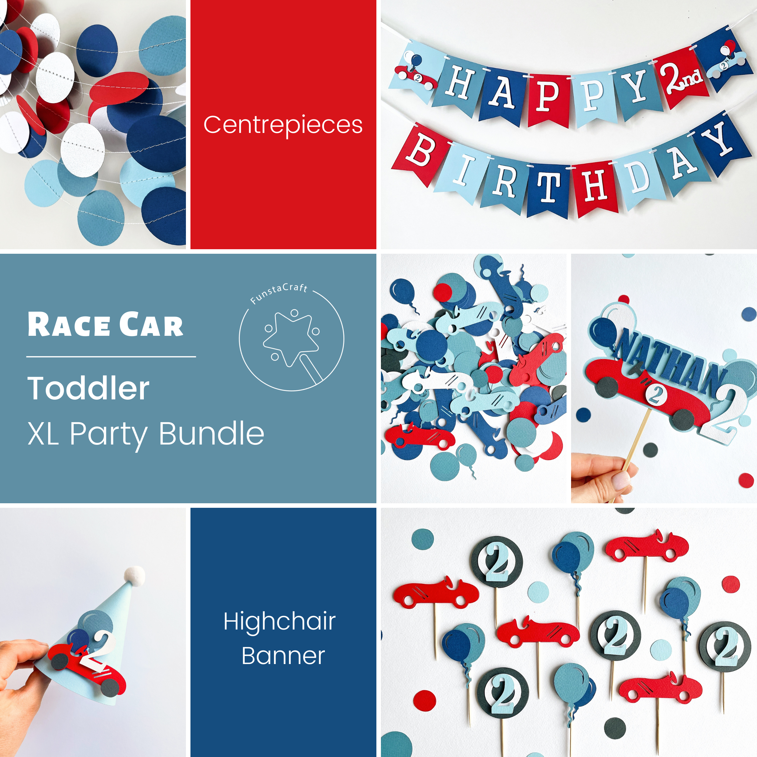 Race Car Birthday Bundle: Zoom into Birthday Excitement!