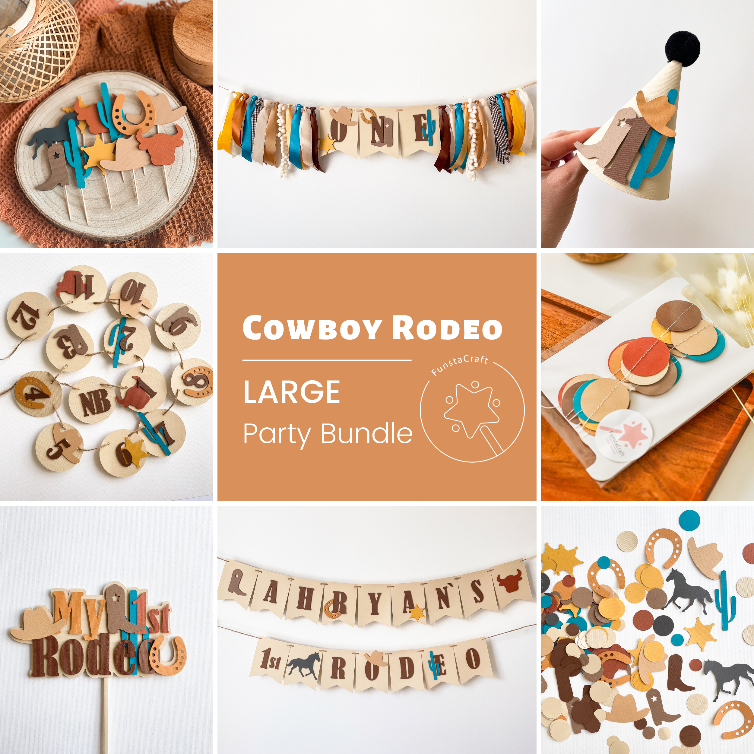Rodeo 1st Birthday Party Bundle Cowboy Rodeo 1st Birthday Decorations My First Rodeo Birthday Party Cowboy 1st Birthday Decorations Wild West Party Decor