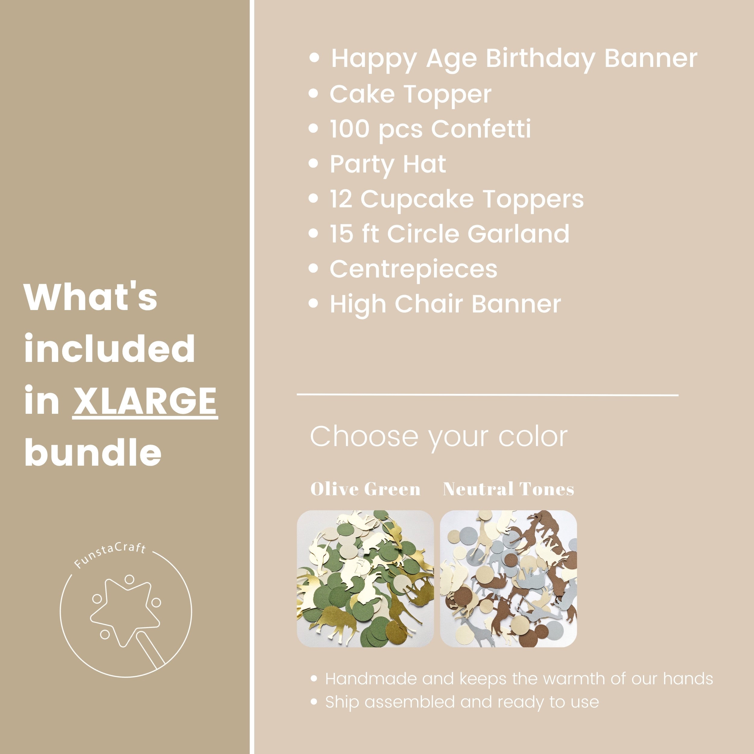 Two Wild Birthday Bundle, Safari Themed Party Supplies