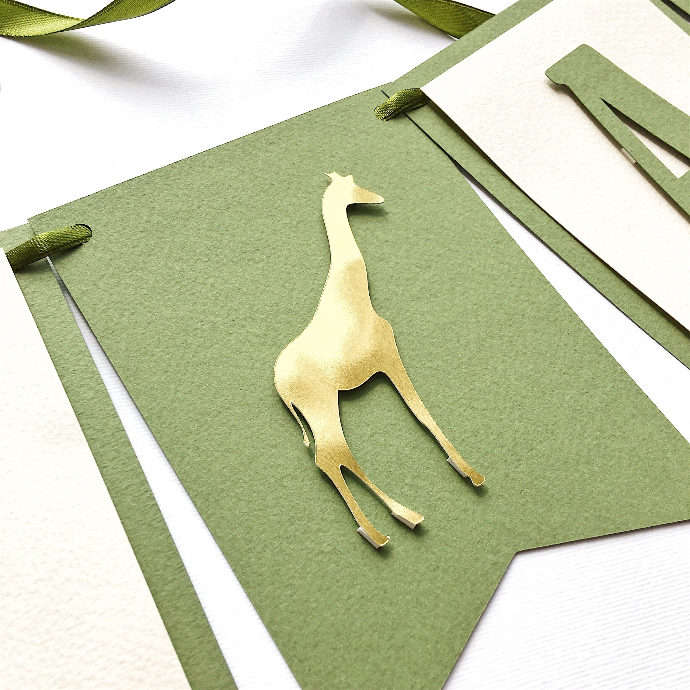 Safari It's a Boy Banner Custom Baby Shower Banner Baby Name Banner Boy Baby Shower