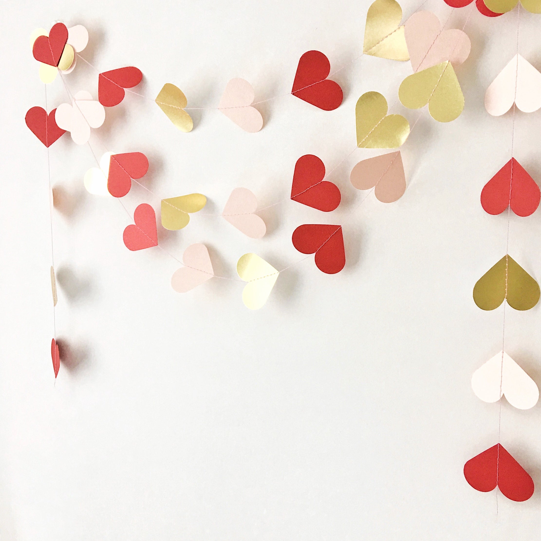 Sweetheart Paper Garland Girl 1st Birthday Our Little Sweetheart Garland