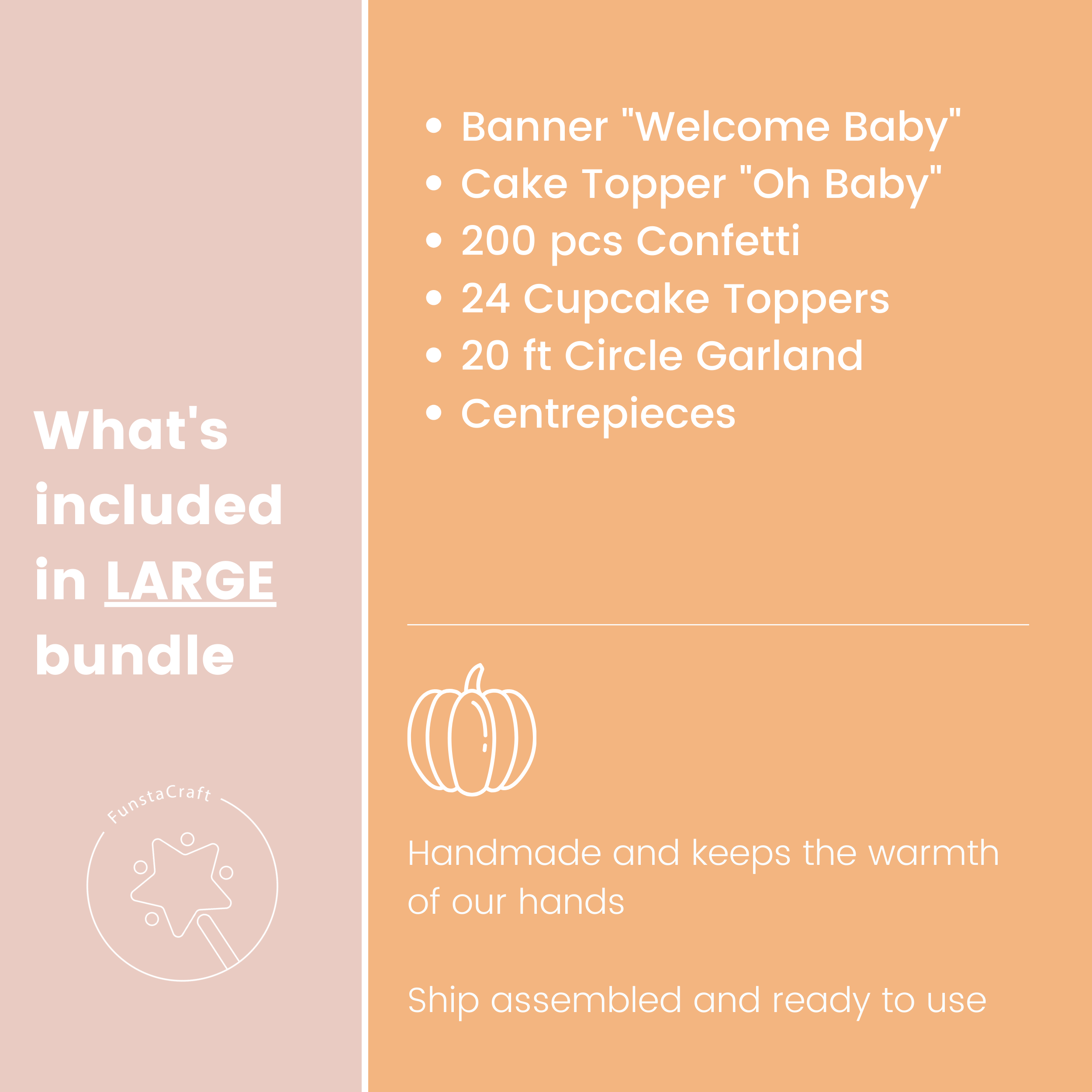 Pumpkin Baby Shower Bundle. Party Bundle