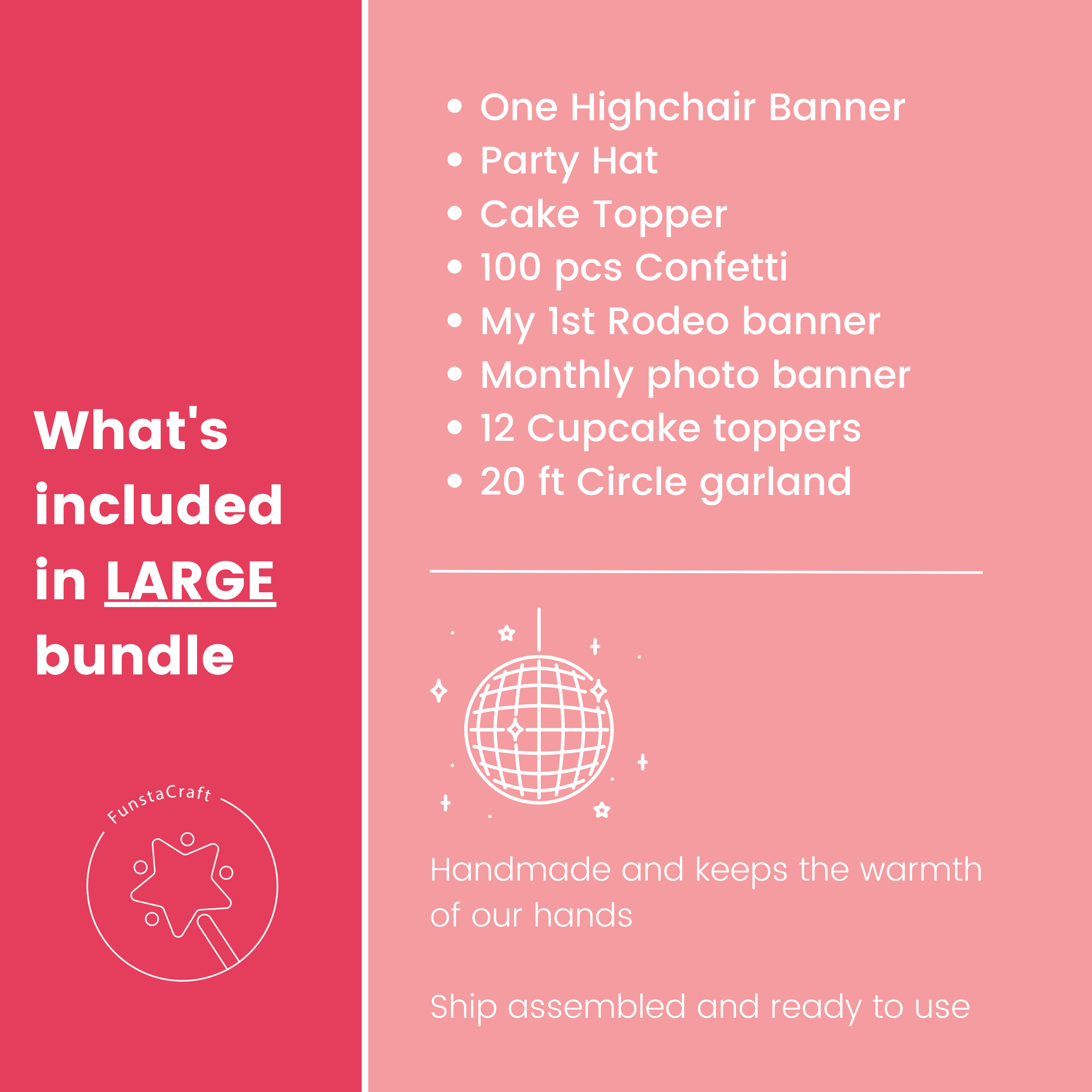 My First Rodeo Birthday Party Bundle Disco Cowgirl Birthday