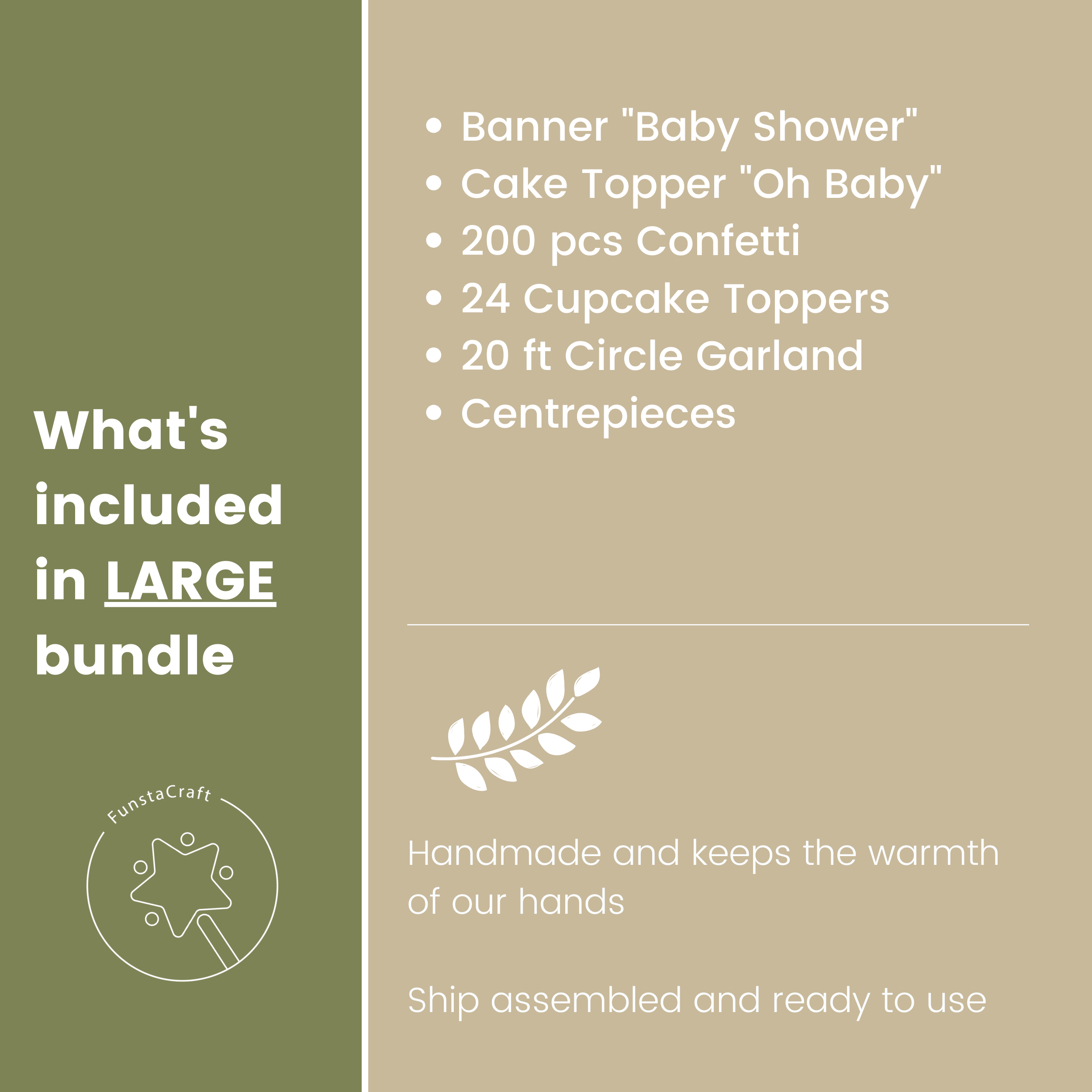 Baby Shower Greenery Party Bundle