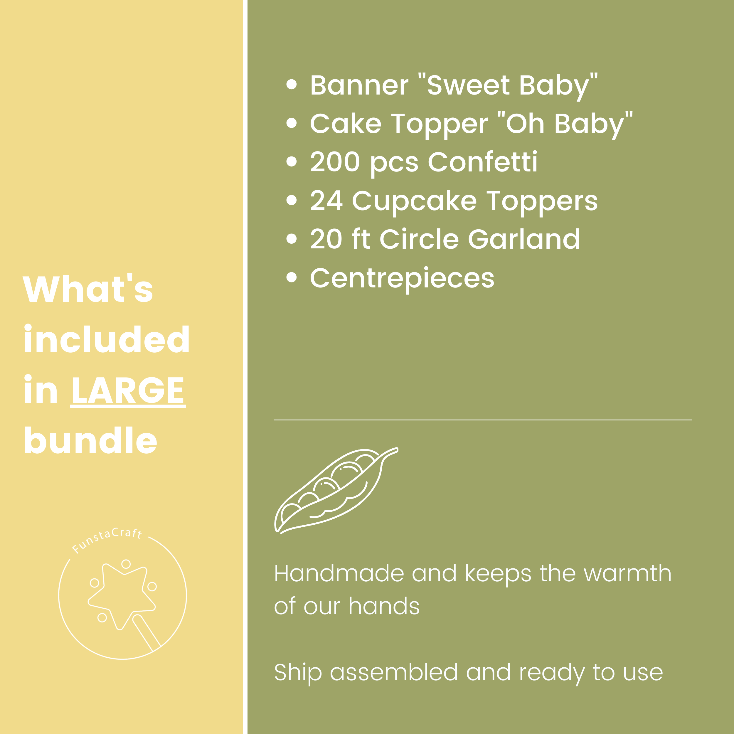 Sweet Pea Baby Shower Party Bundle