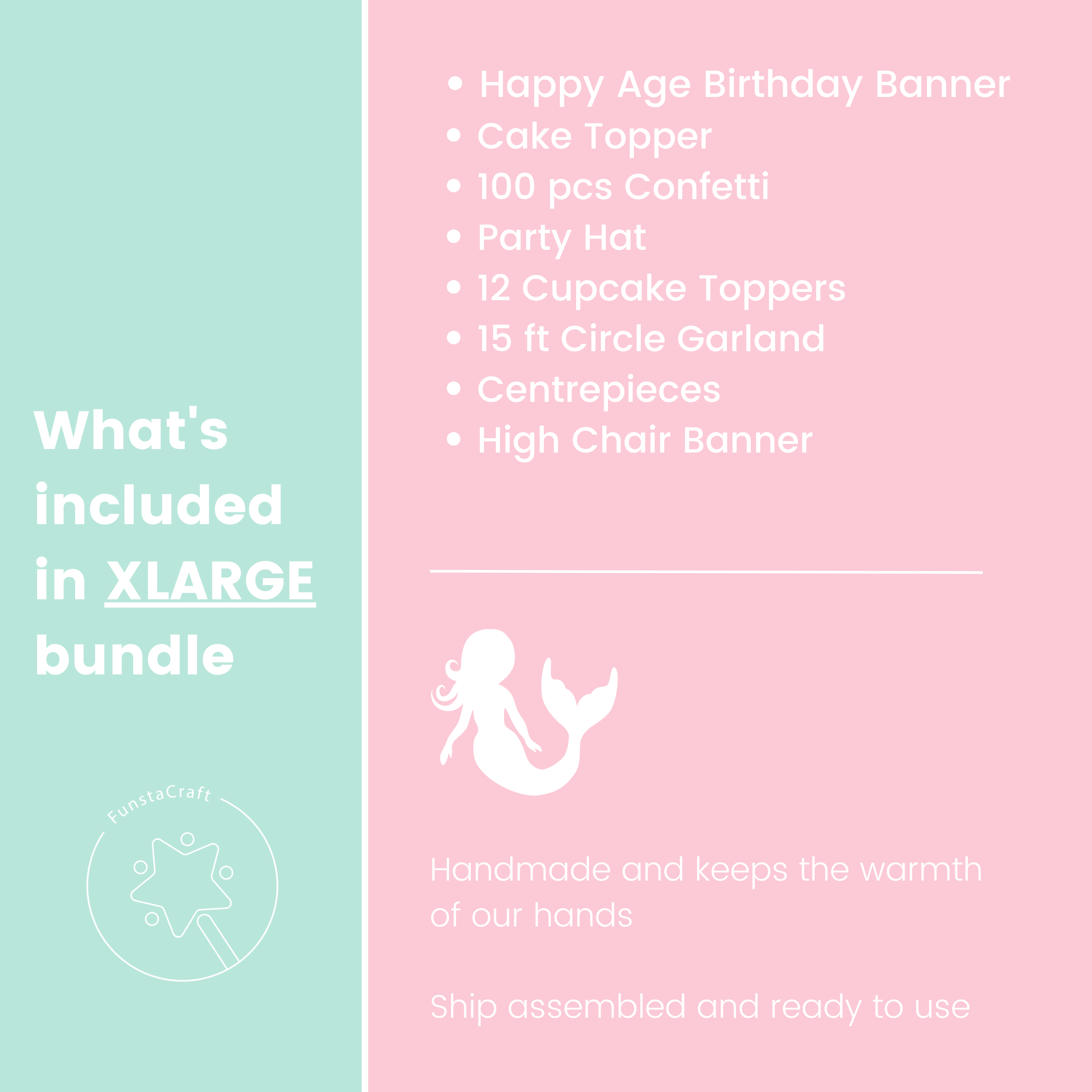 Mermaid Birthday Party Bundle Mermaid Toddler Party Decor Under the Sea Little Mermaid Sea Shells Horse Themed party