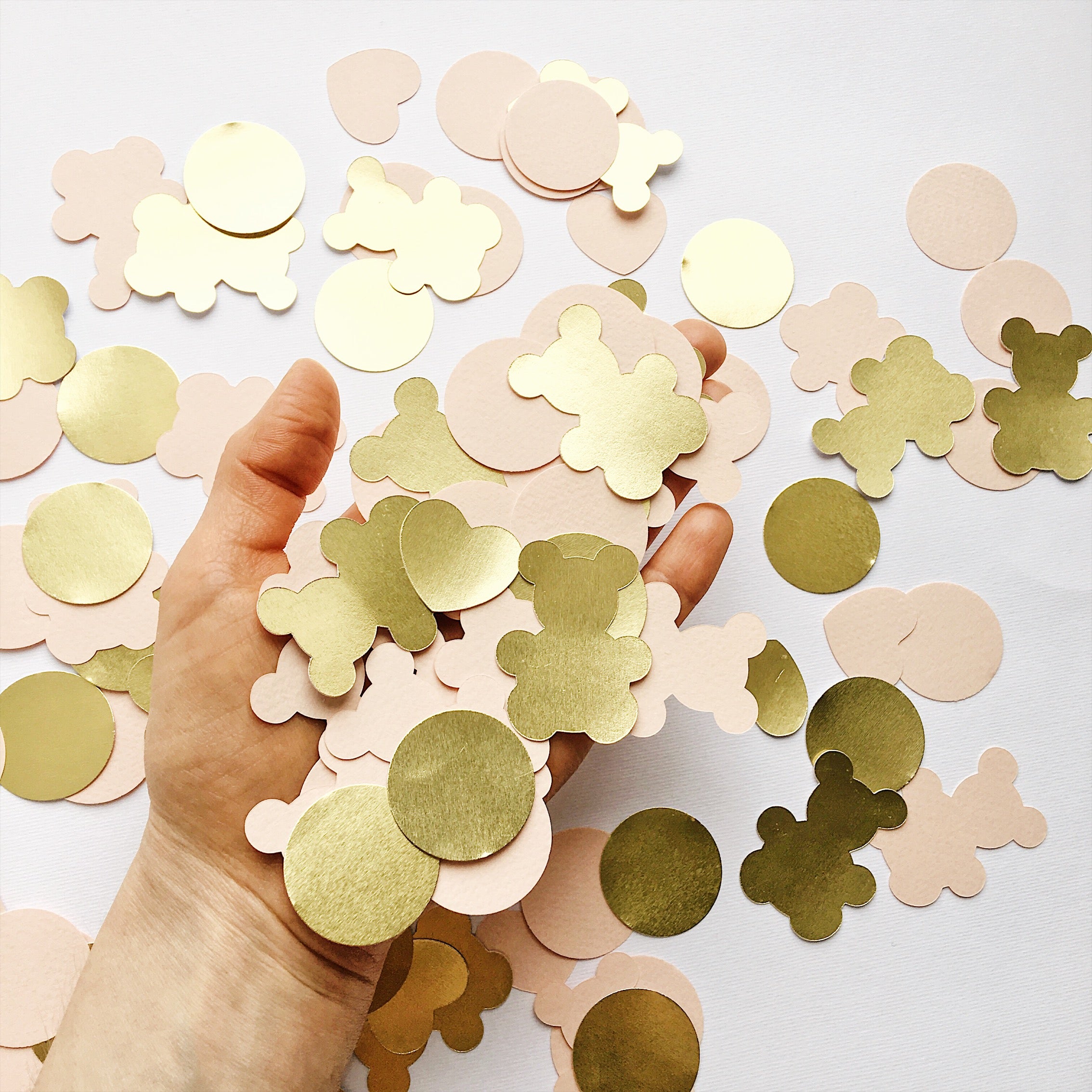 Teddy Bear Paper Confetti Bear Birthday Decor for Baby Shower