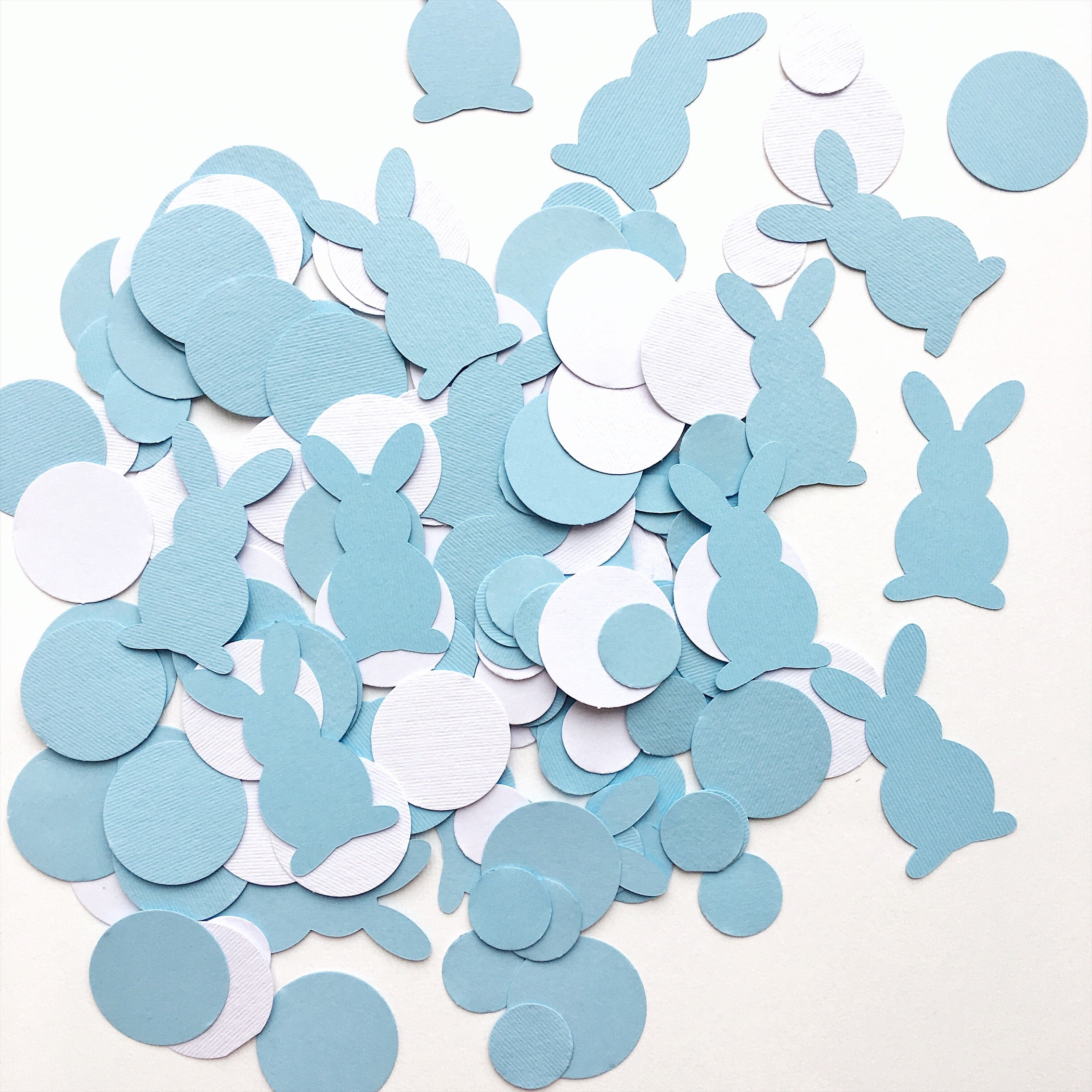 Bunny Confetti Easter Table Decorations Spring Boy Baby Shower