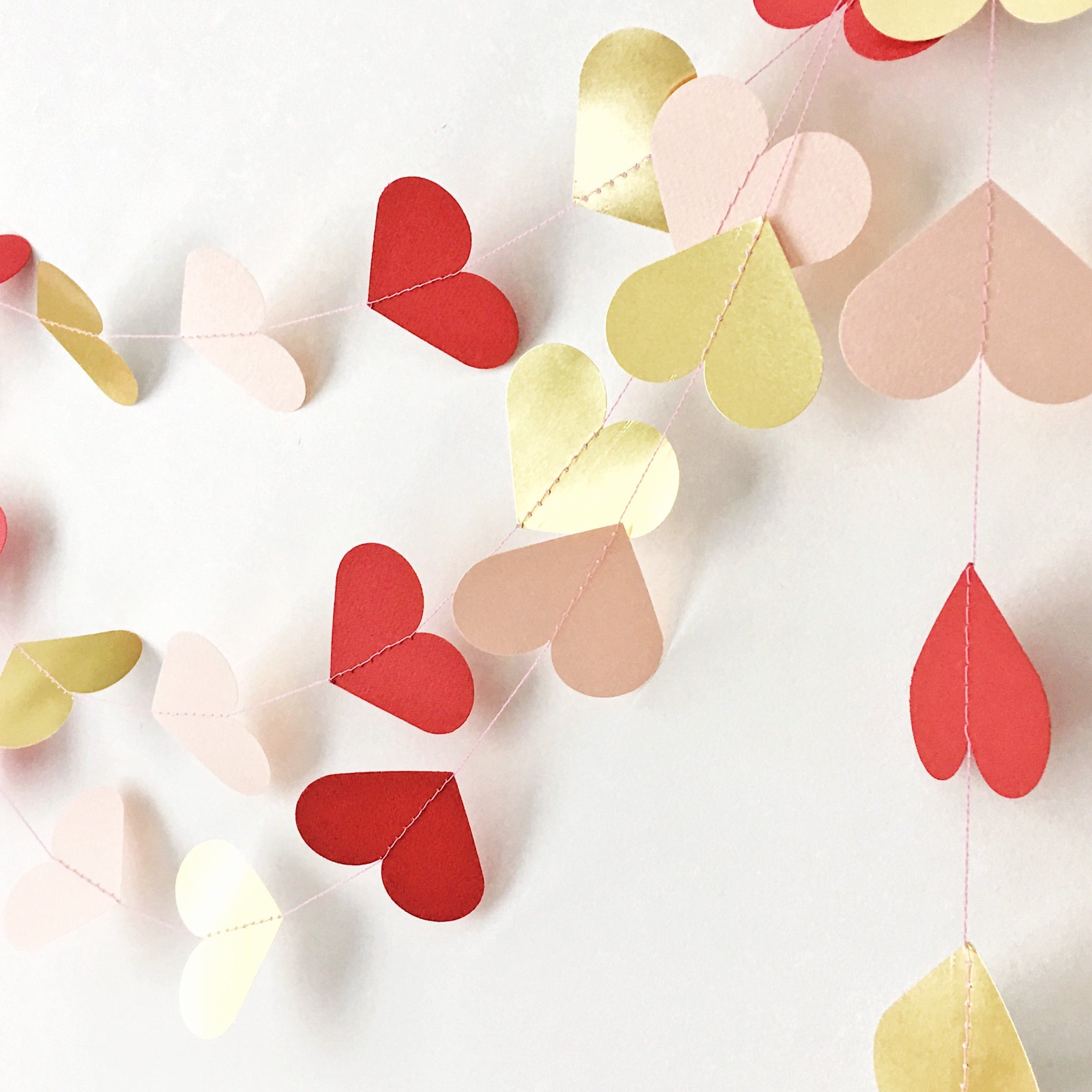 Sweetheart Paper Garland Girl 1st Birthday Our Little Sweetheart Garland