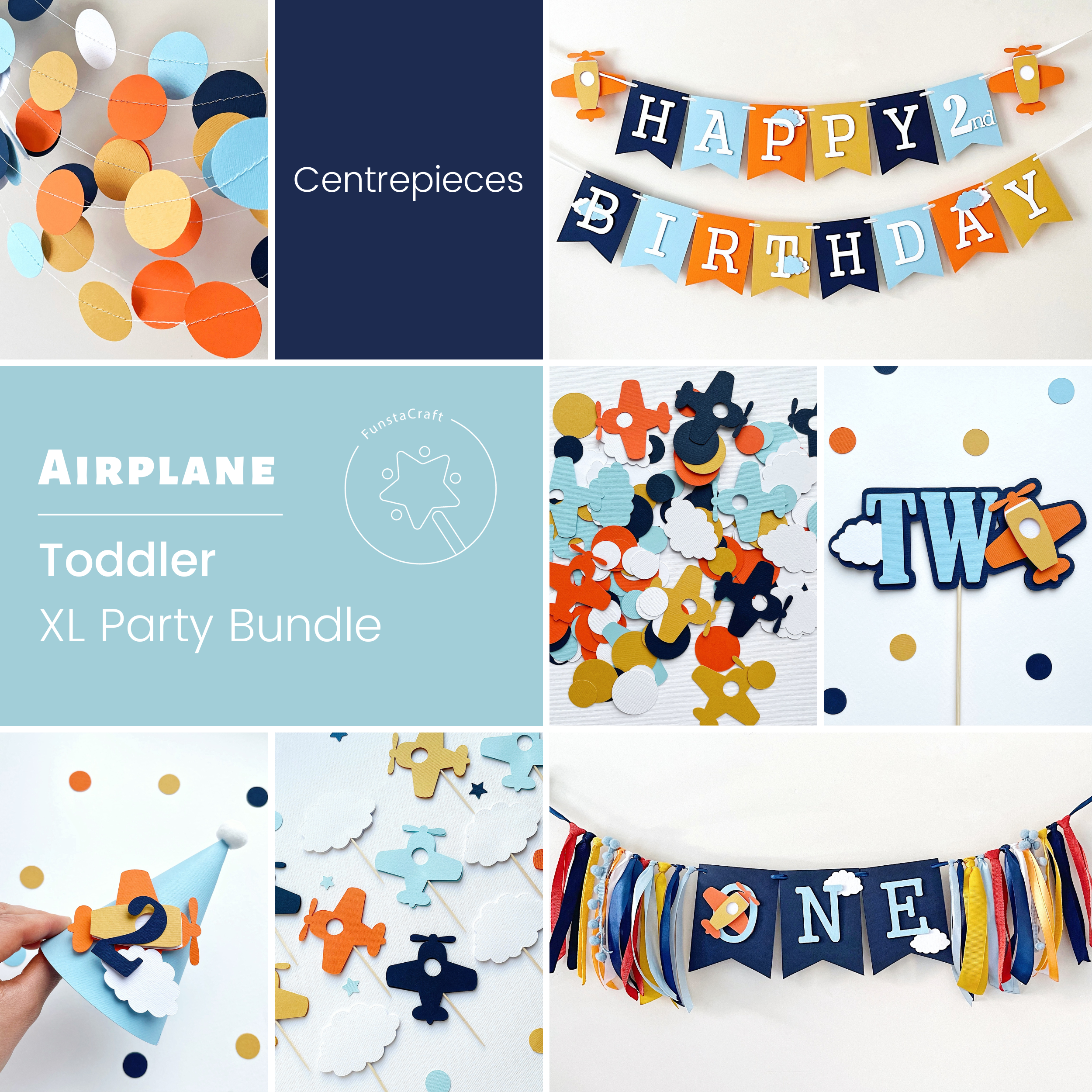 Airplane Birthday Party Bundle Aviation Party Pilot Birthday party
