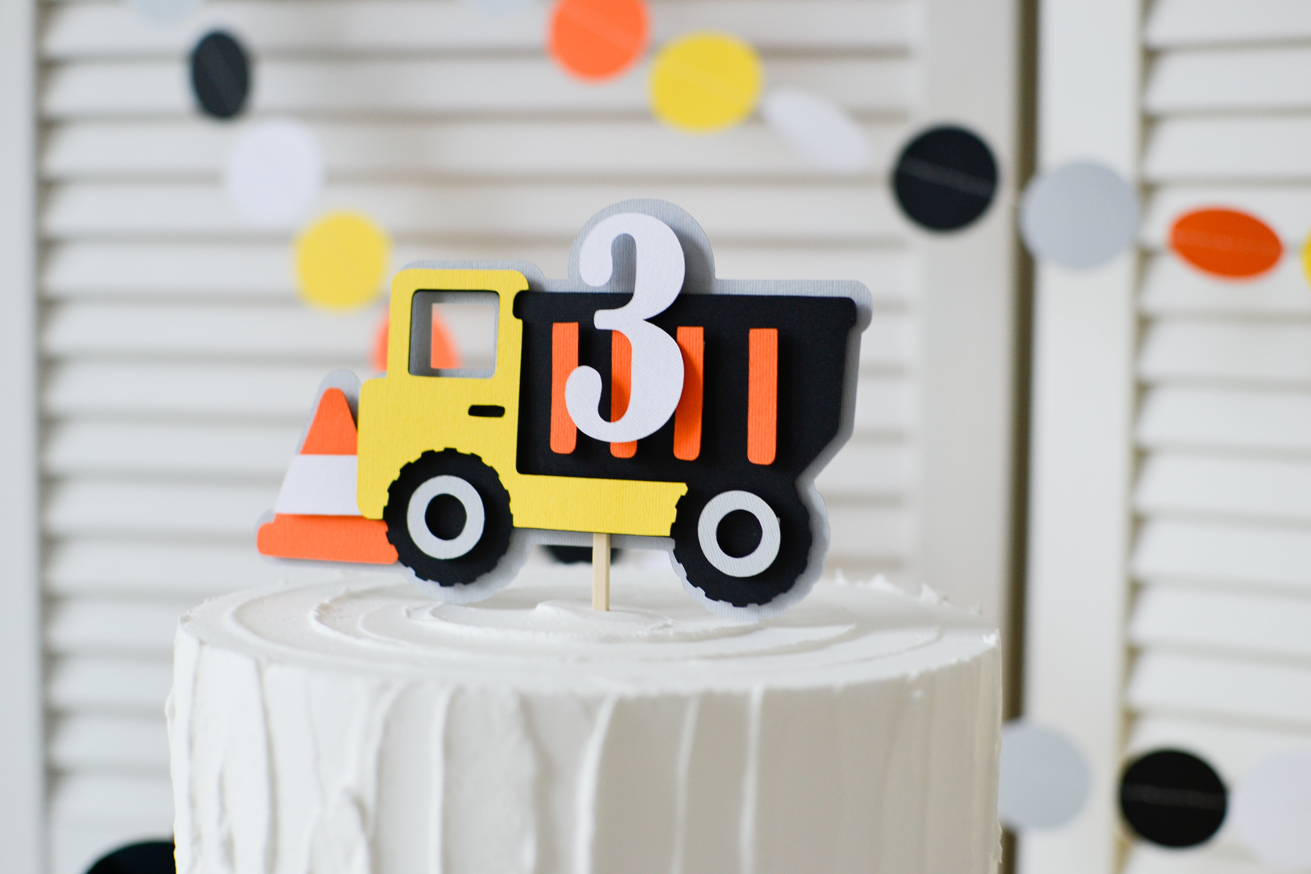 Construction Cake Topper Construction First Birthday Decor Construction Theme 1st Birthday Party Construction Cake Topper Boy Cake Smash Let's Par-tee Under Construction Digger Excavator Party Truck Bulldozer Party