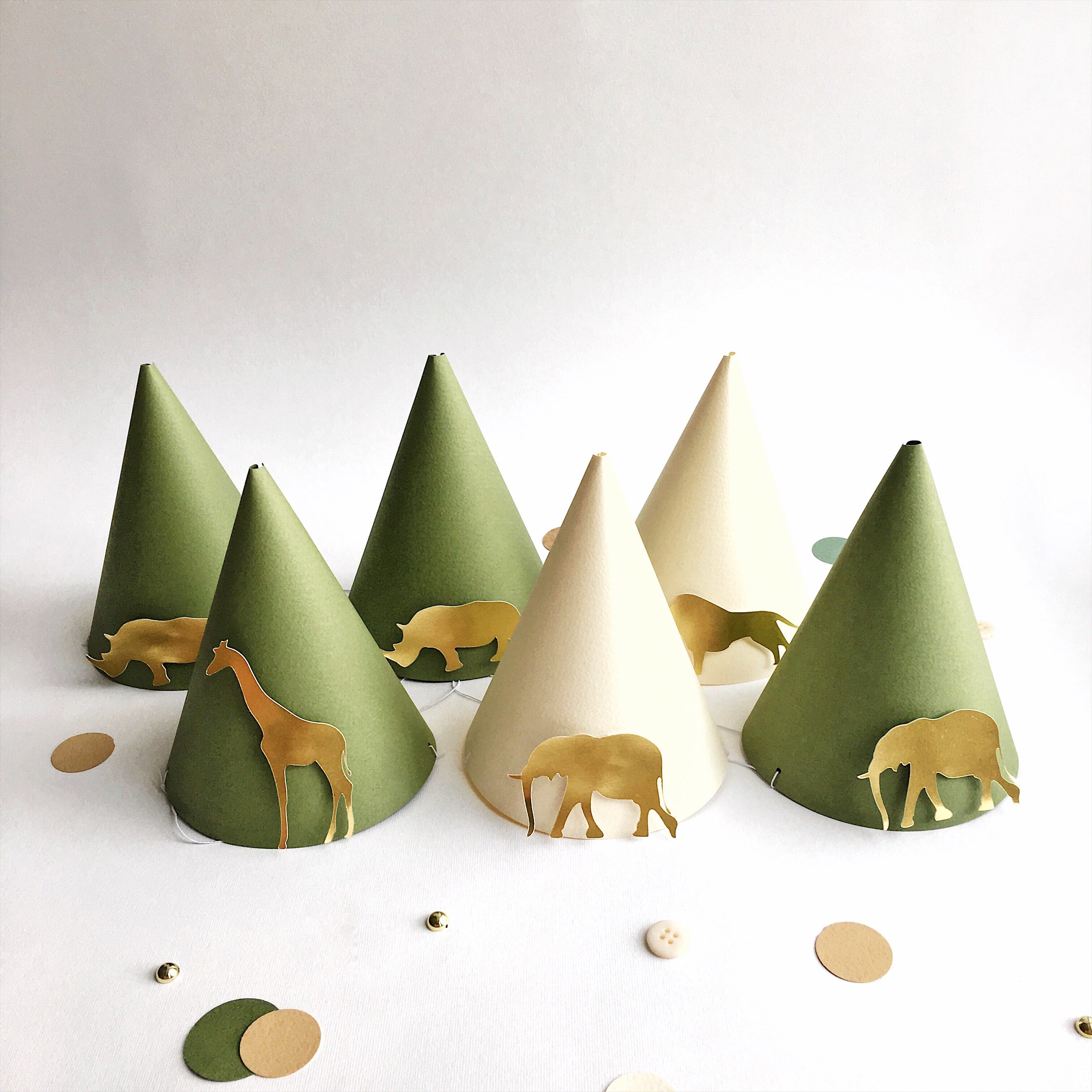 Safari Party Hats Jungle Birthday Decorations Zoo Theme Birthday