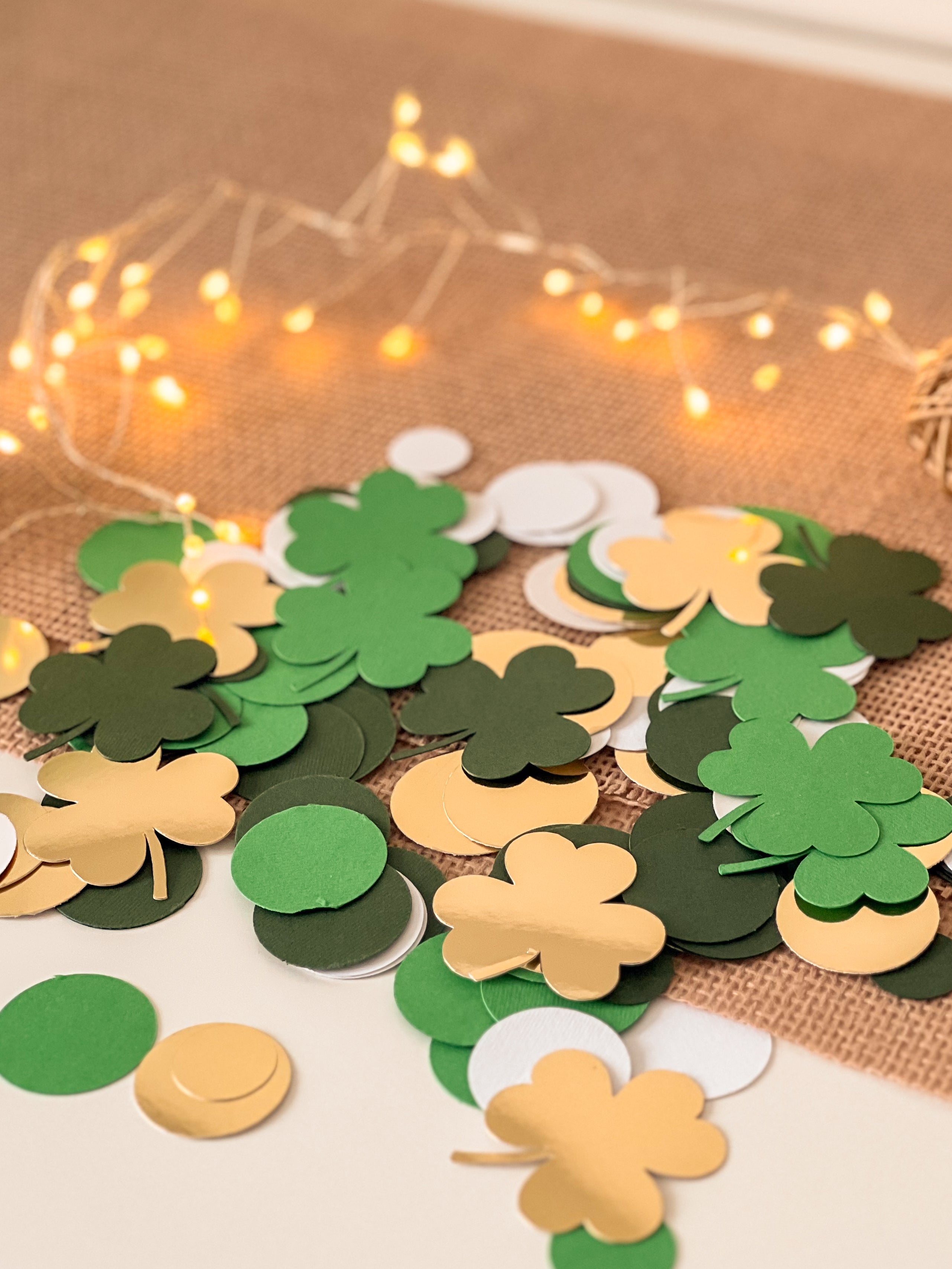 Lucky One Paper Confetti St Patrik's Theme Party  Shamrock theme