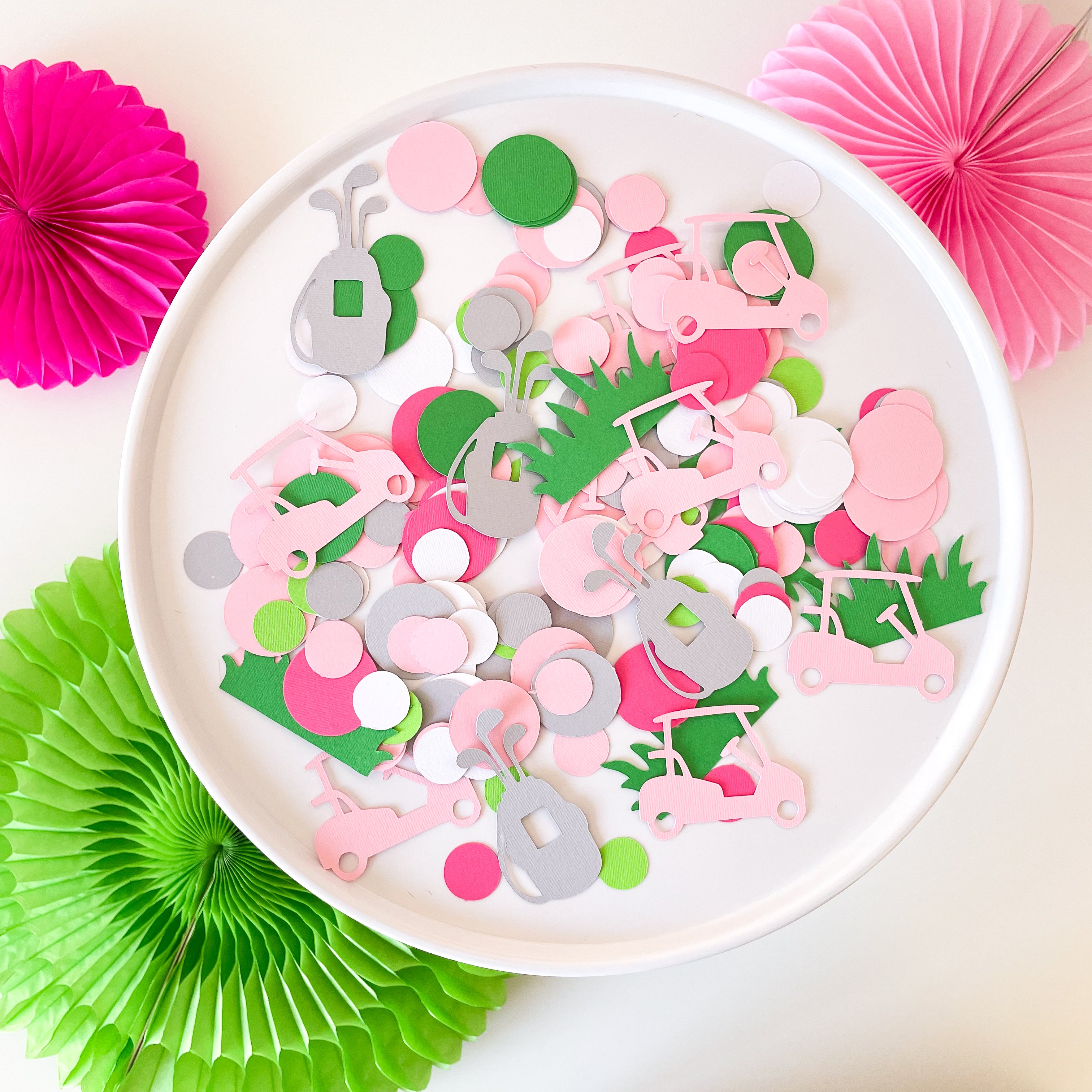 Golf Gorl Confetti Hole in One First Birthday Golf Baby Shower Decorations