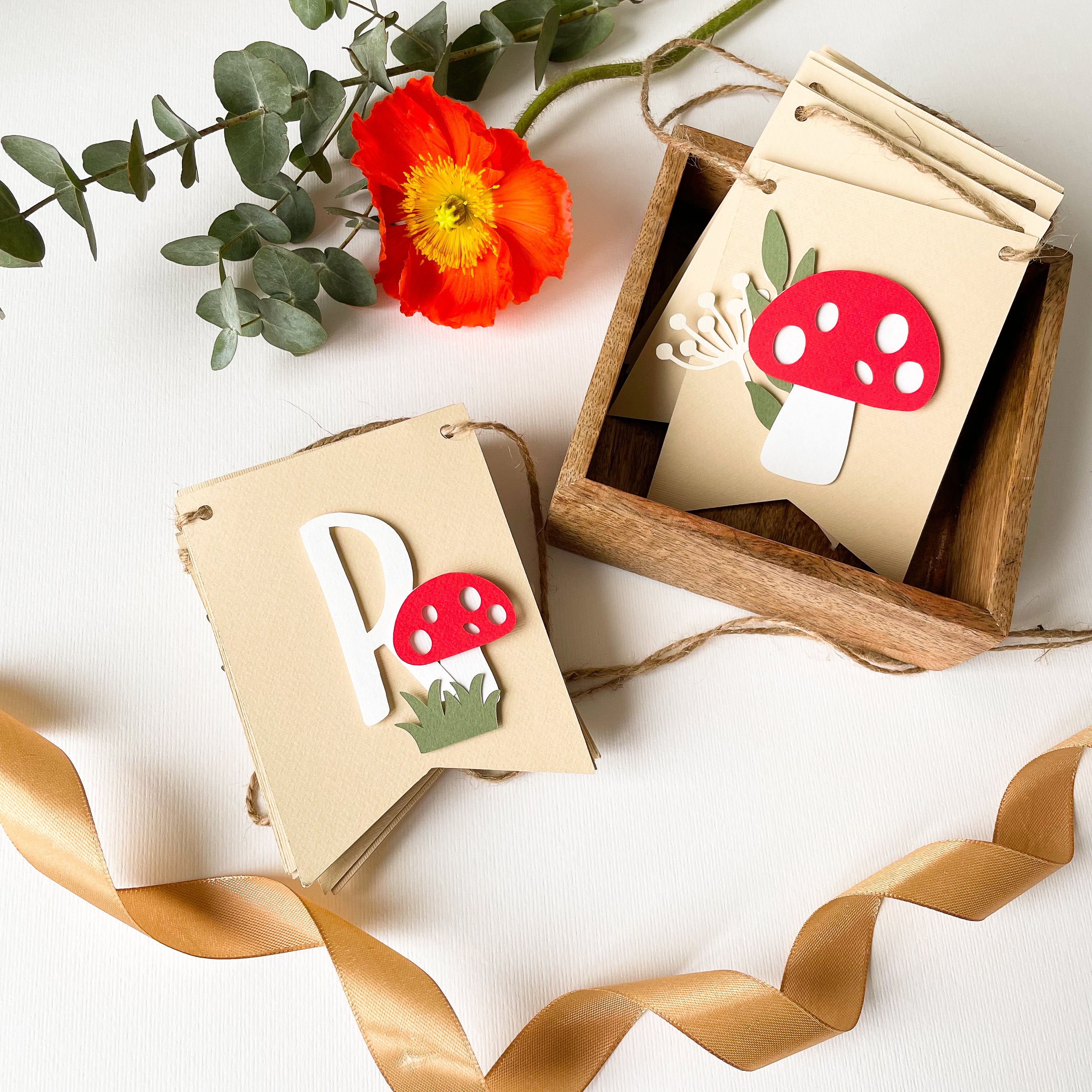 Mushroom Welcome Baby Banner Custom Baby Shower Banner Baby Earthy Party