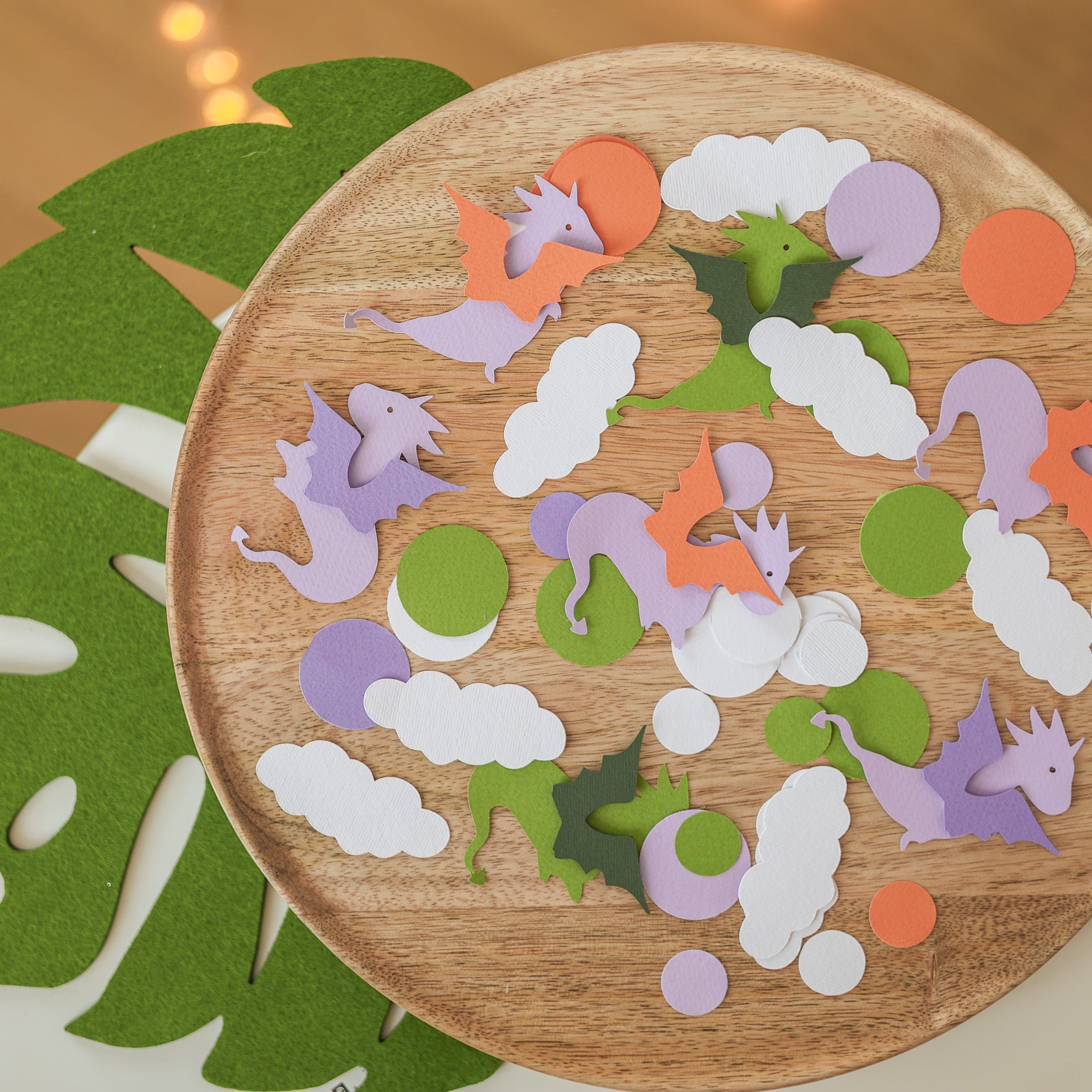 Dragon Confetti Mythical Creatures Fairy Tale Baby Shower or Birthday