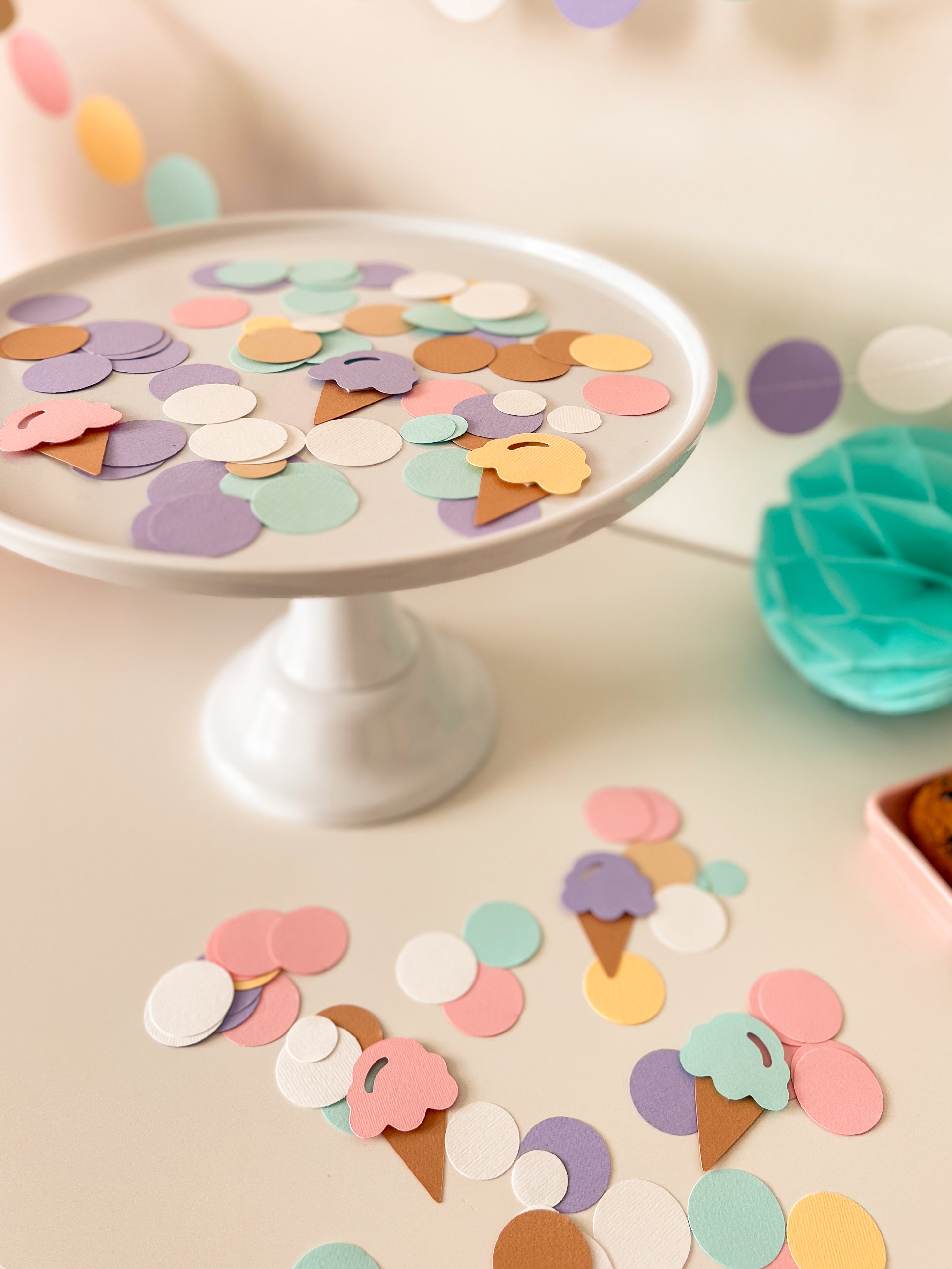 Ice Cream Confetti Here's the Scoop Birthday Decorations