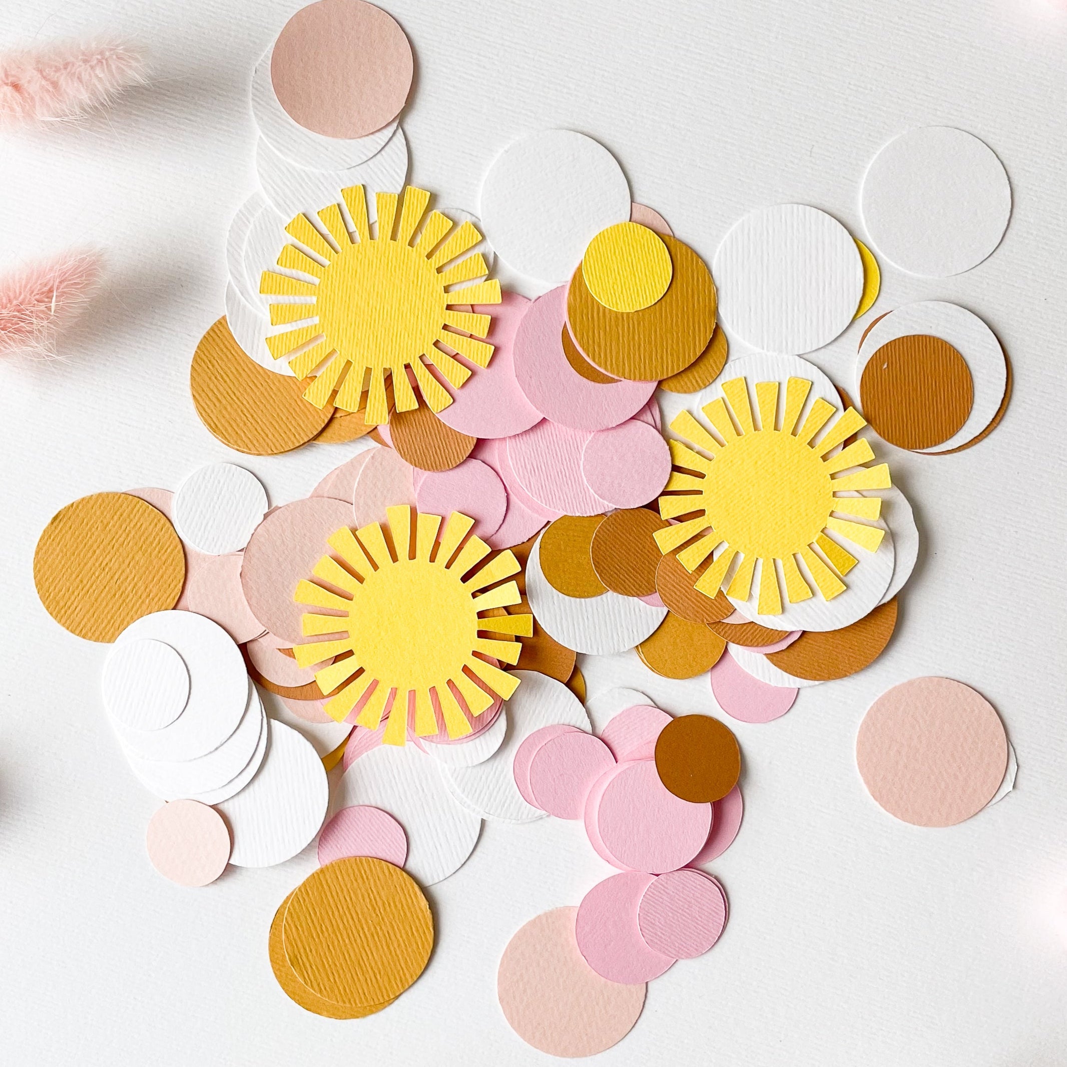 Girl Boho Sun Birthday Confetti  Boho Sun themed Here Comes the Sun Birthday