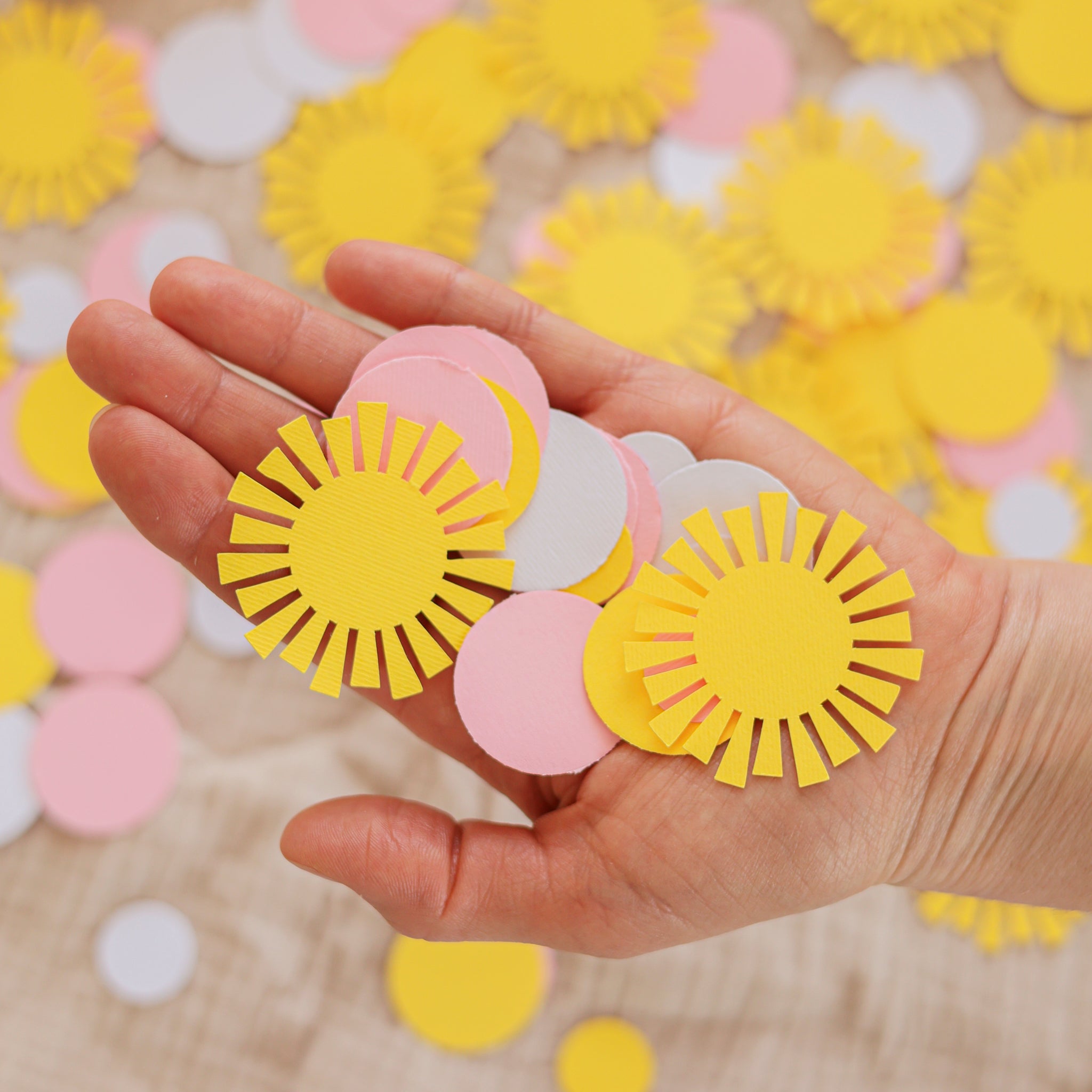 Sunshine Confetti, Sun Baby Shower, You are my Sunshine Birthday Decorations