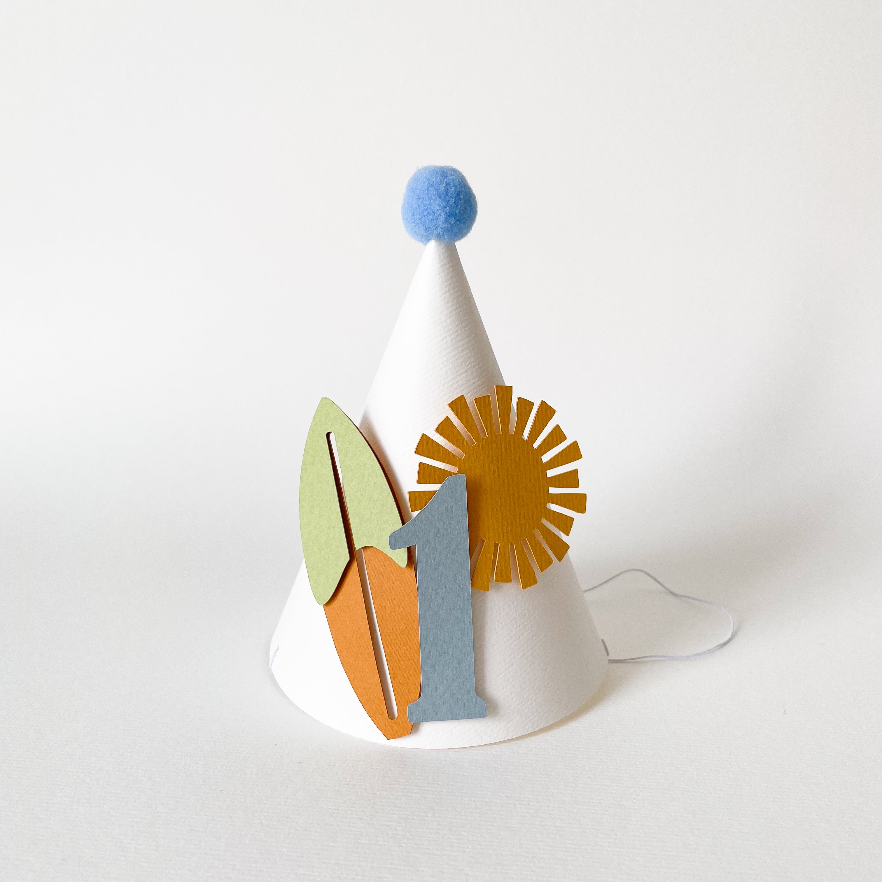 Surf One Party Hat Surf First Birthday Party  Surf theme The Big One Birthday Surfboat Summer Beach 1st Birthday Party