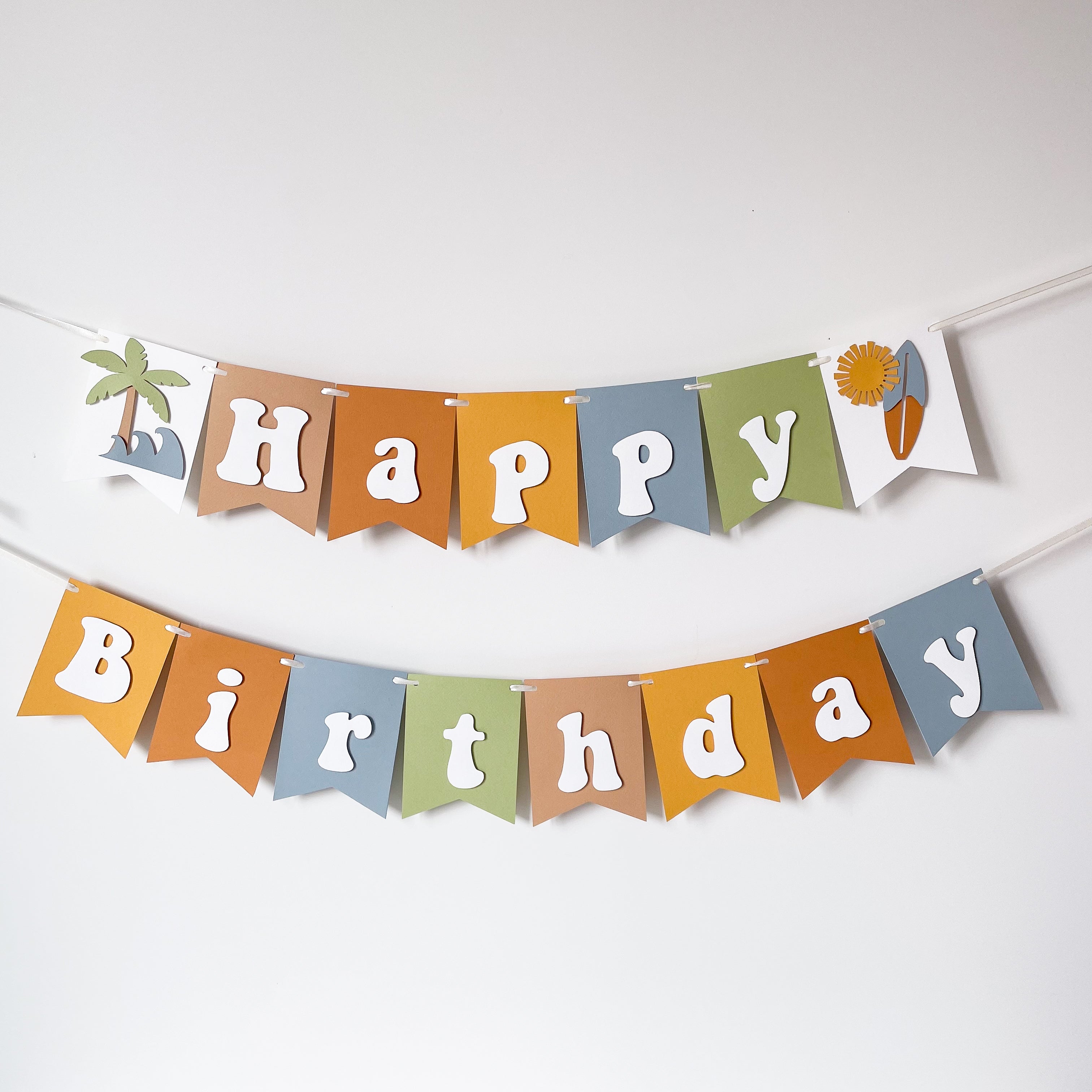 The Big One Surf Birthday Banner Ocean Birthday Decor
