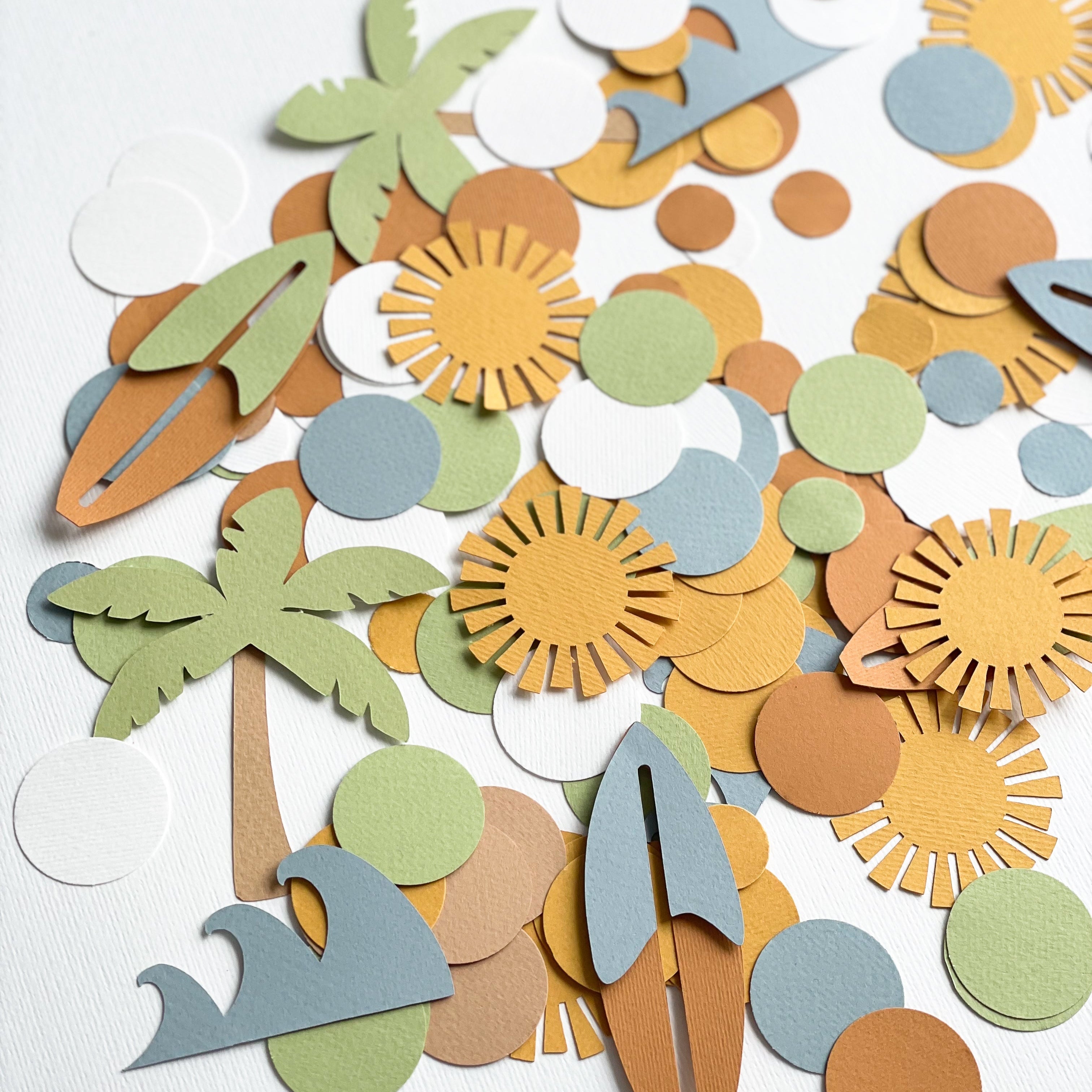 Surf Confetti Retro Beach First Birthday The Big One Surf Theme