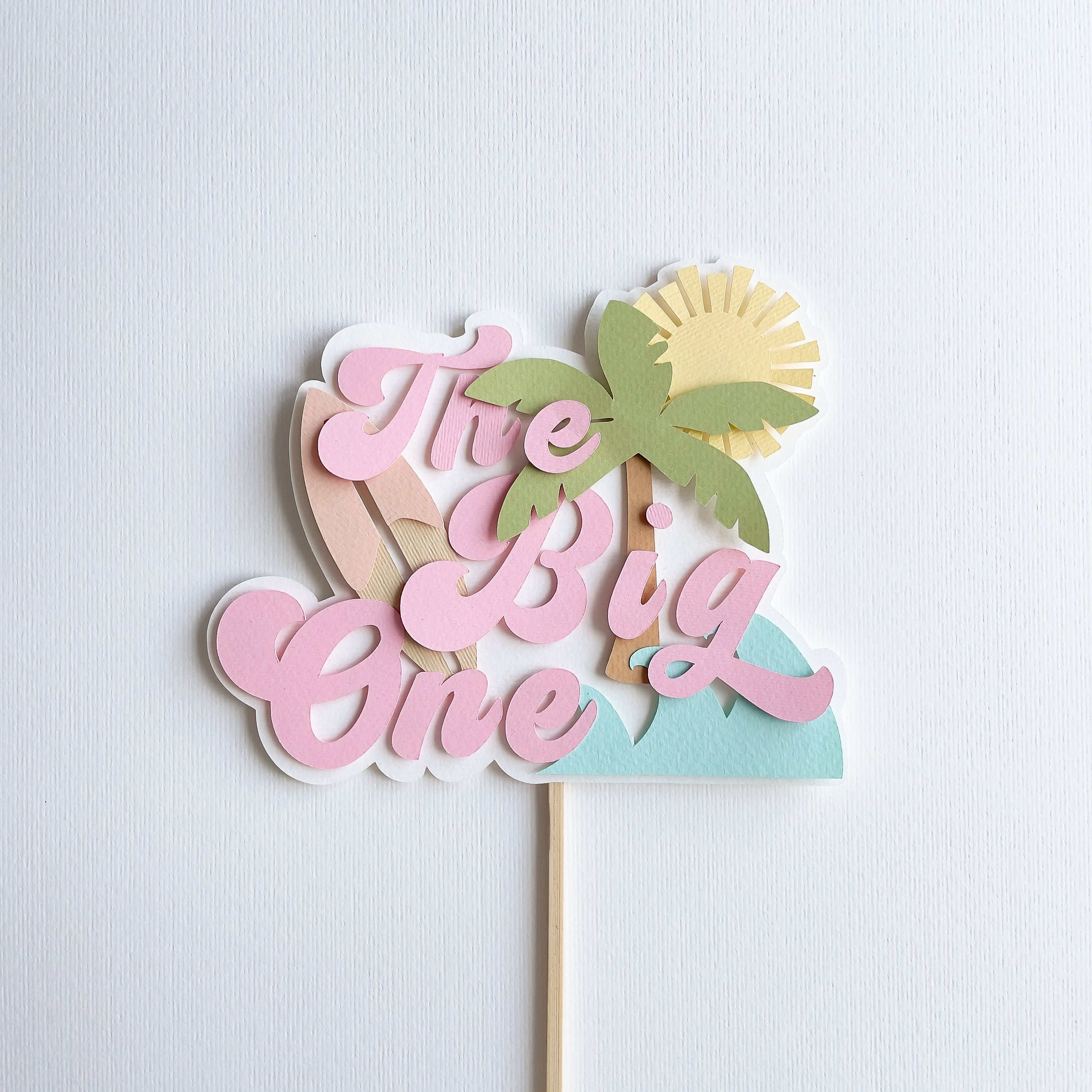 Surf Cake Topper Surfboat First Birthday Decor Surf Theme 1st Birthday Party  Surf theme The Big One Birthday Surfboat Summer Little Surfer Beach 1st Birthday Party