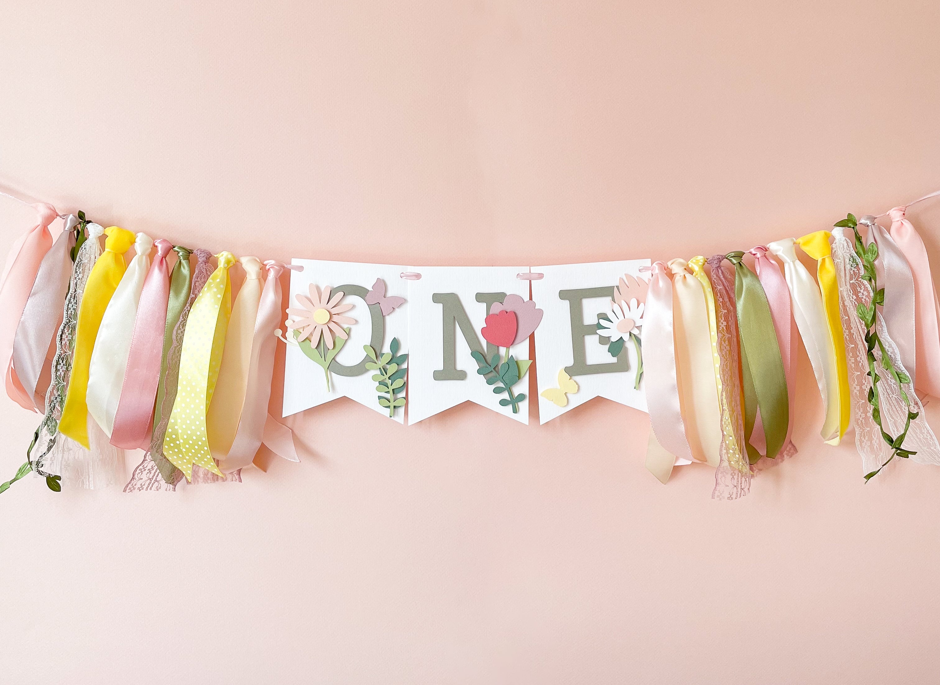 Wildflower First Birthday High Chair Banner Girl Wildflower First Birthday Party Decorations Wildflower theme Summer Little Wildflower Garden Party Wild One Wild and Onederful Our Wildflower is One Birthday