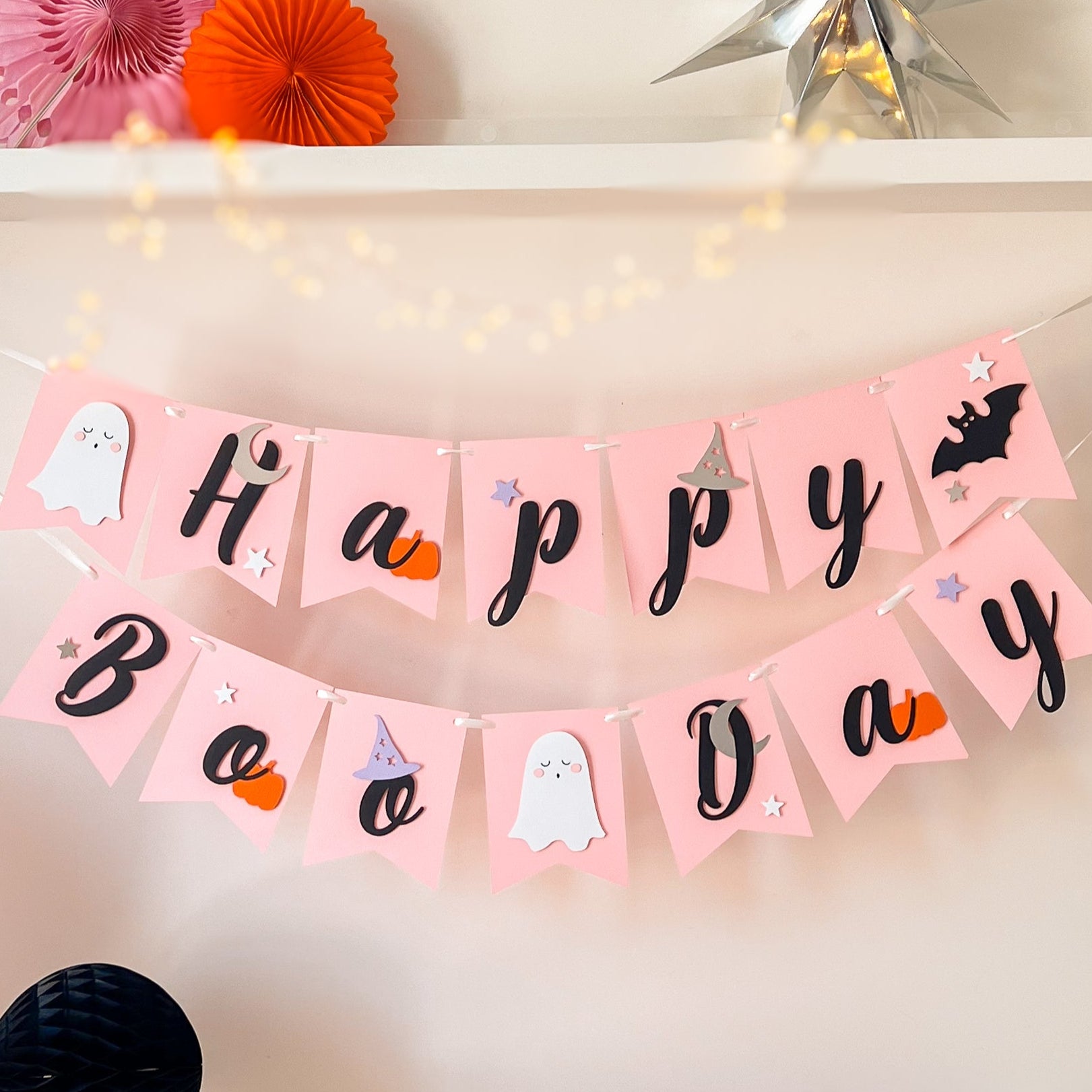 Little Boo First Birthday Banner Halloween Theme Party