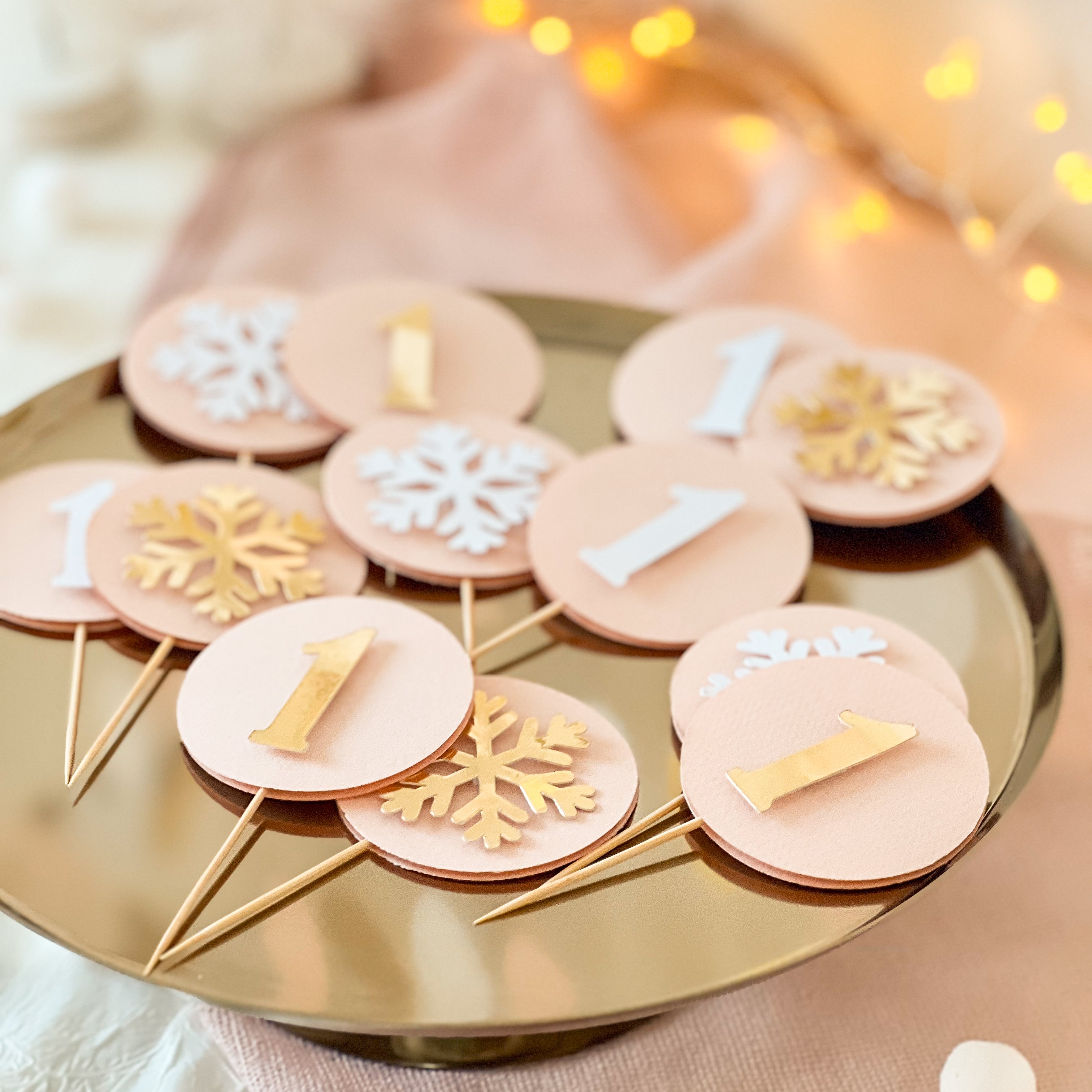 Winter Onederland Cupcake toppers Christmas Holiday Baby Shower Christmas Holiday Birthday Winter Baby Shower Winter Onederland Oh What Fun it is to be One