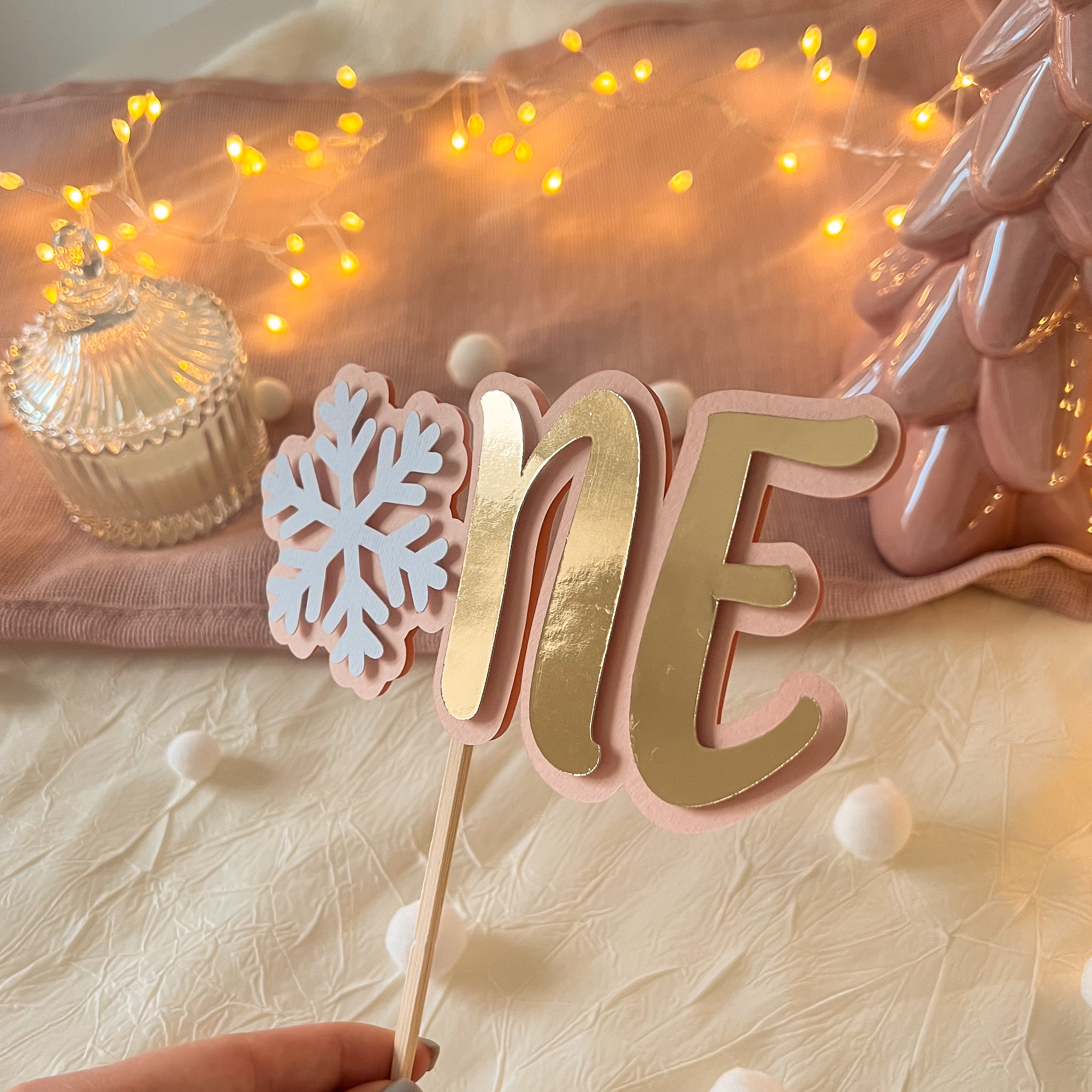 Winter Onederland Cake Topper Christmas Holiday Birthday Winter Baby Shower Winter Onederland Oh What Fun it is to be One party