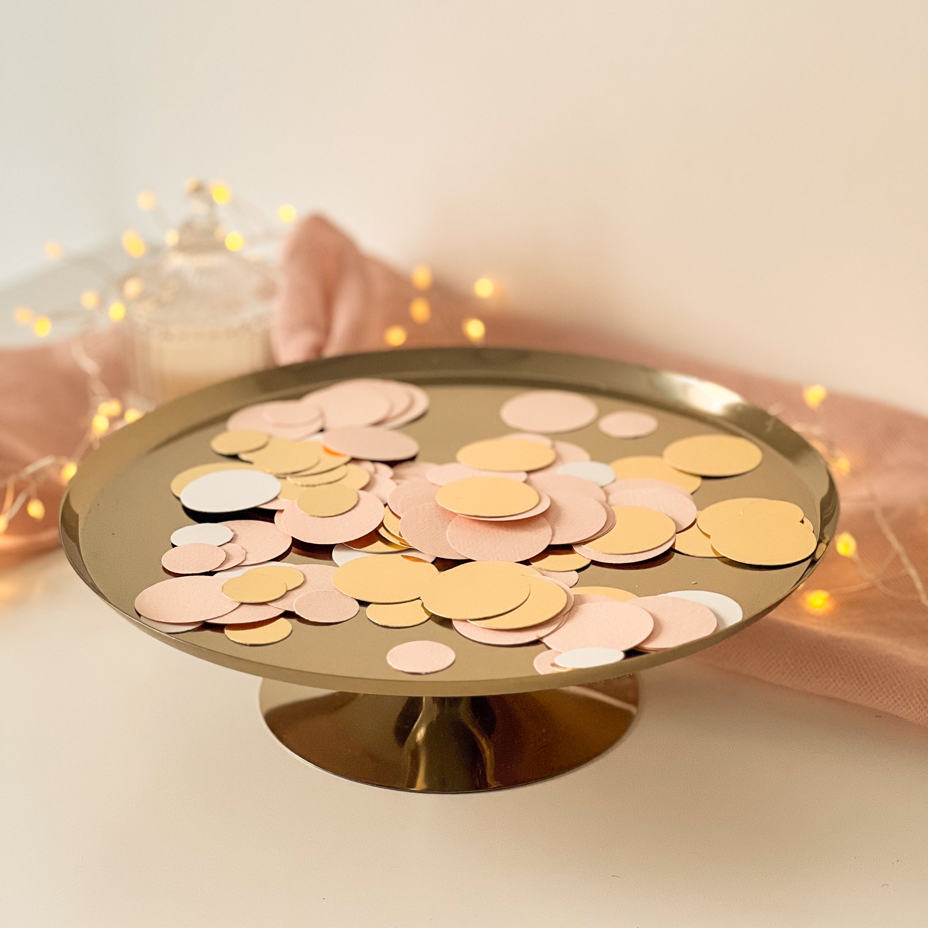 Blush Rose Gold Paper Confetti Blush Rose Gold Baby Shower Girl 1st Birthday Decorations
