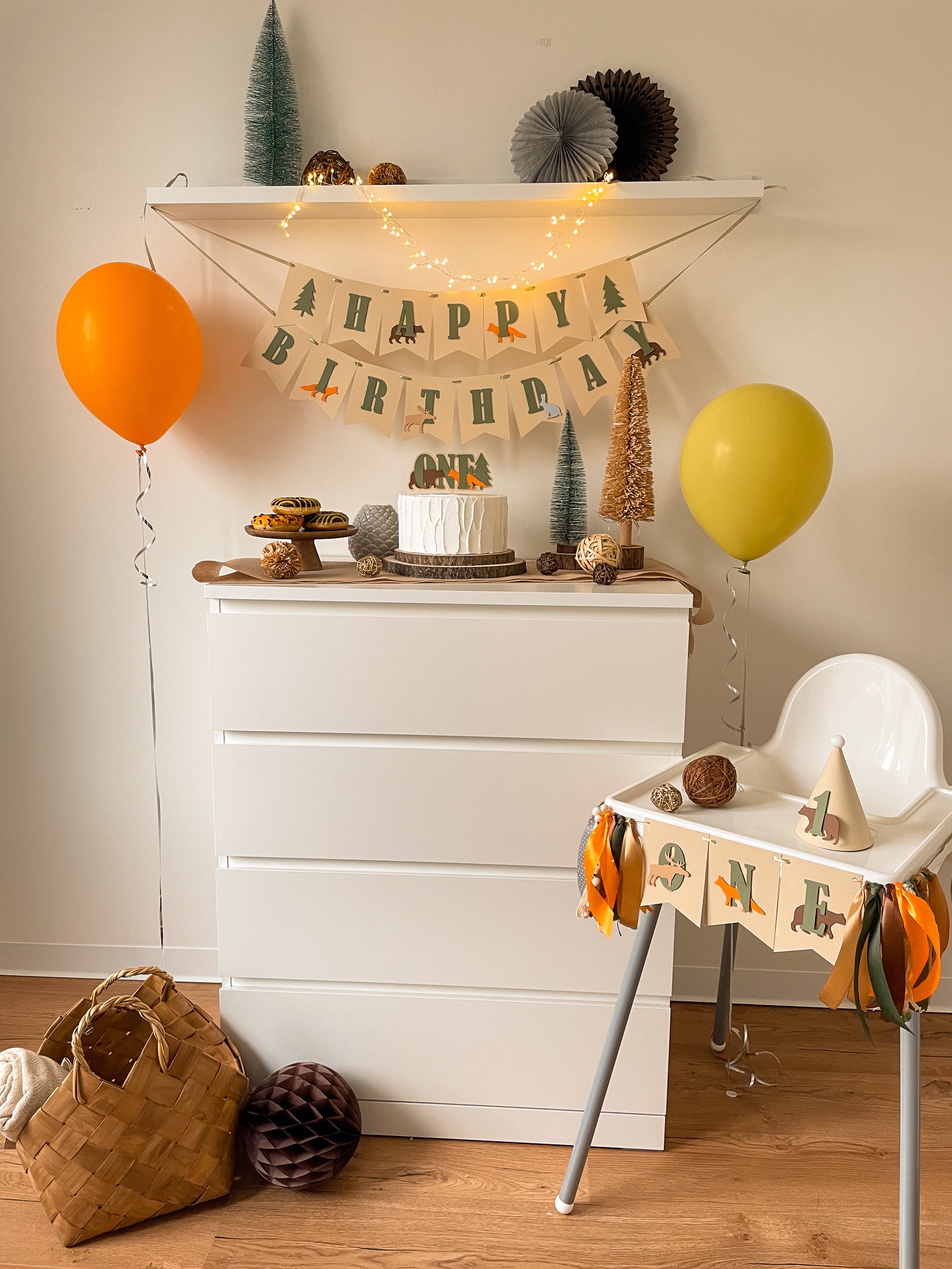 Woodland Boy 1st Birthday Decorations – FUNSTARCRAFT
