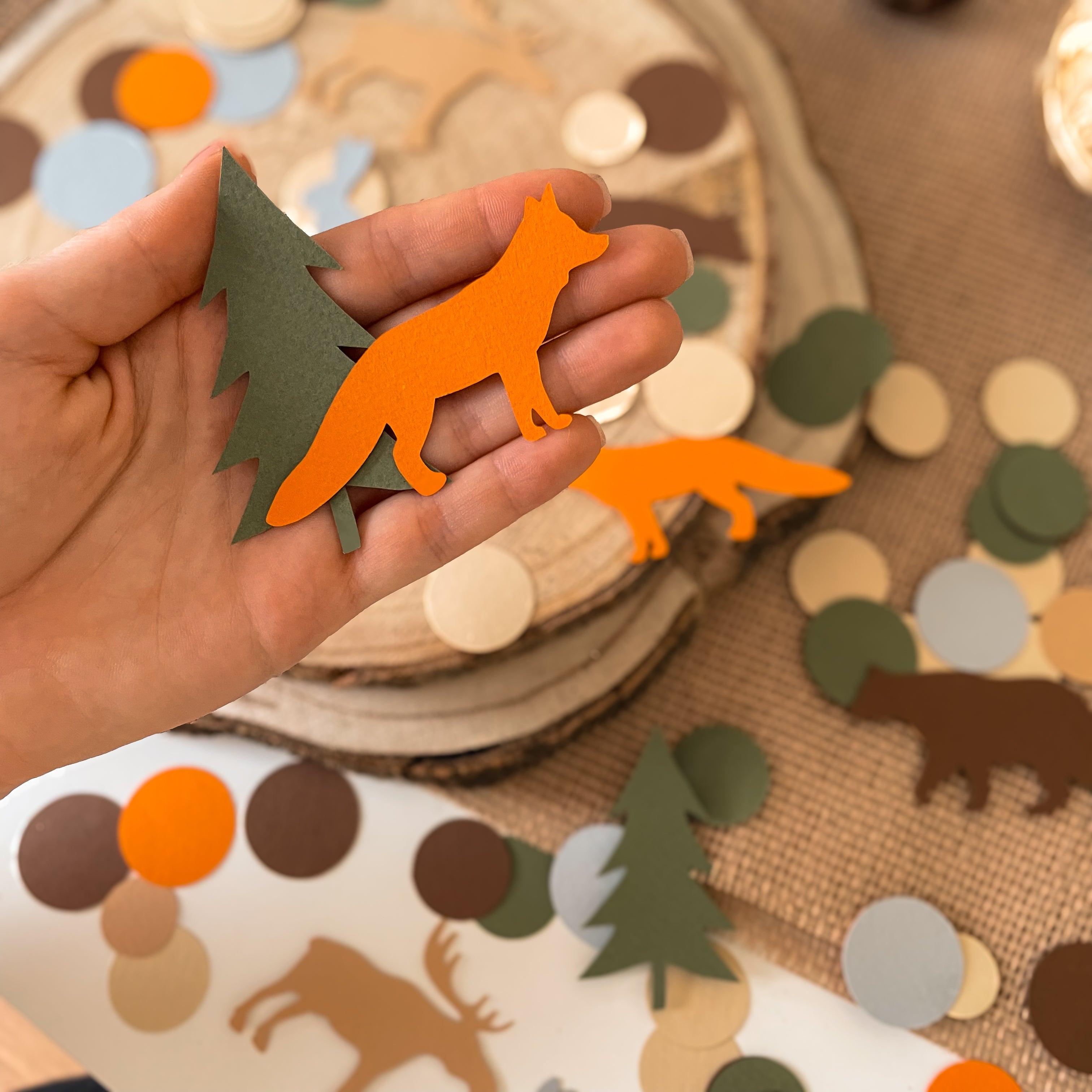Woodland Paper Confetti Woodland Theme Baby Shower Decorations