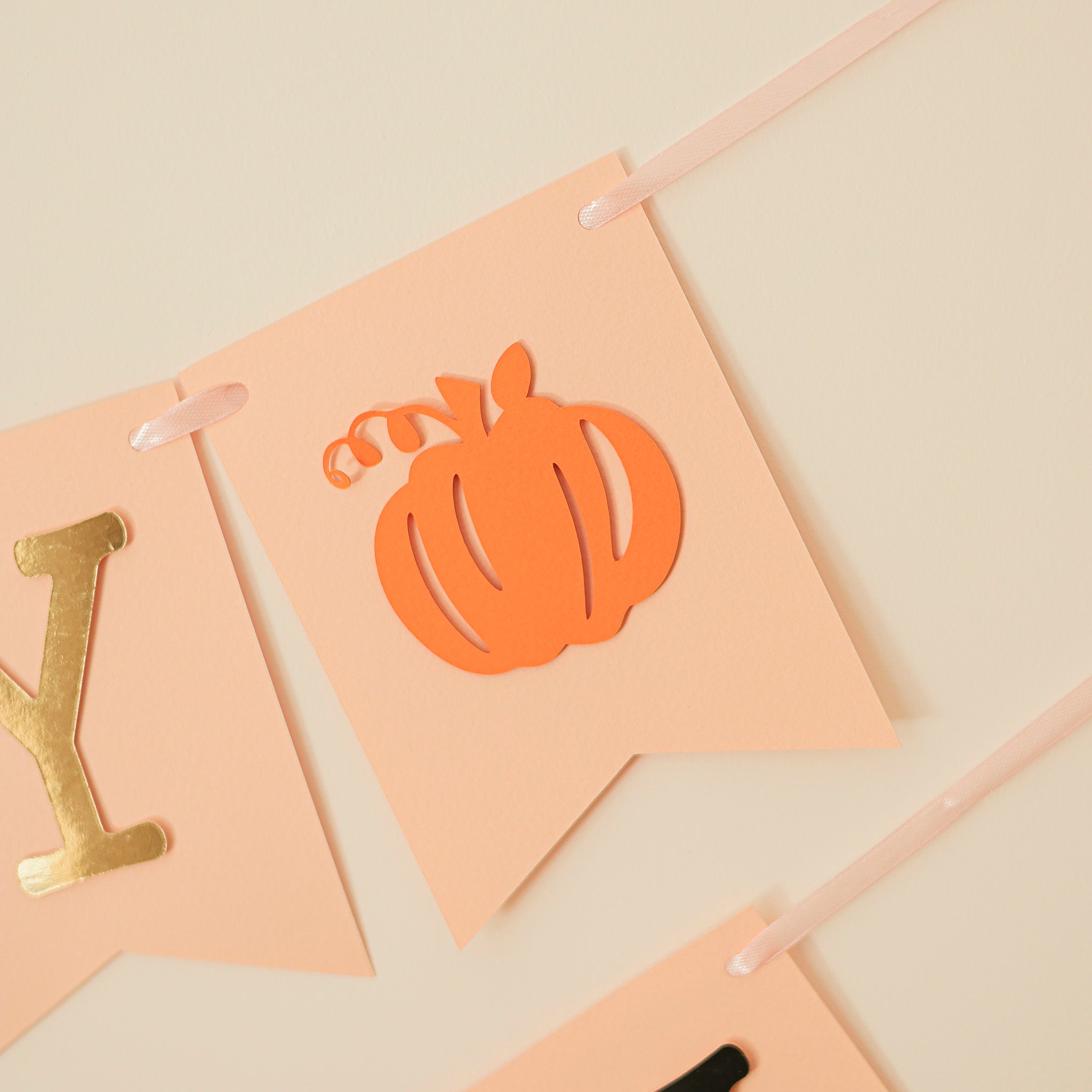 Little Pumpkin 1st Birthday Banner - Fall Girl Party Decorations