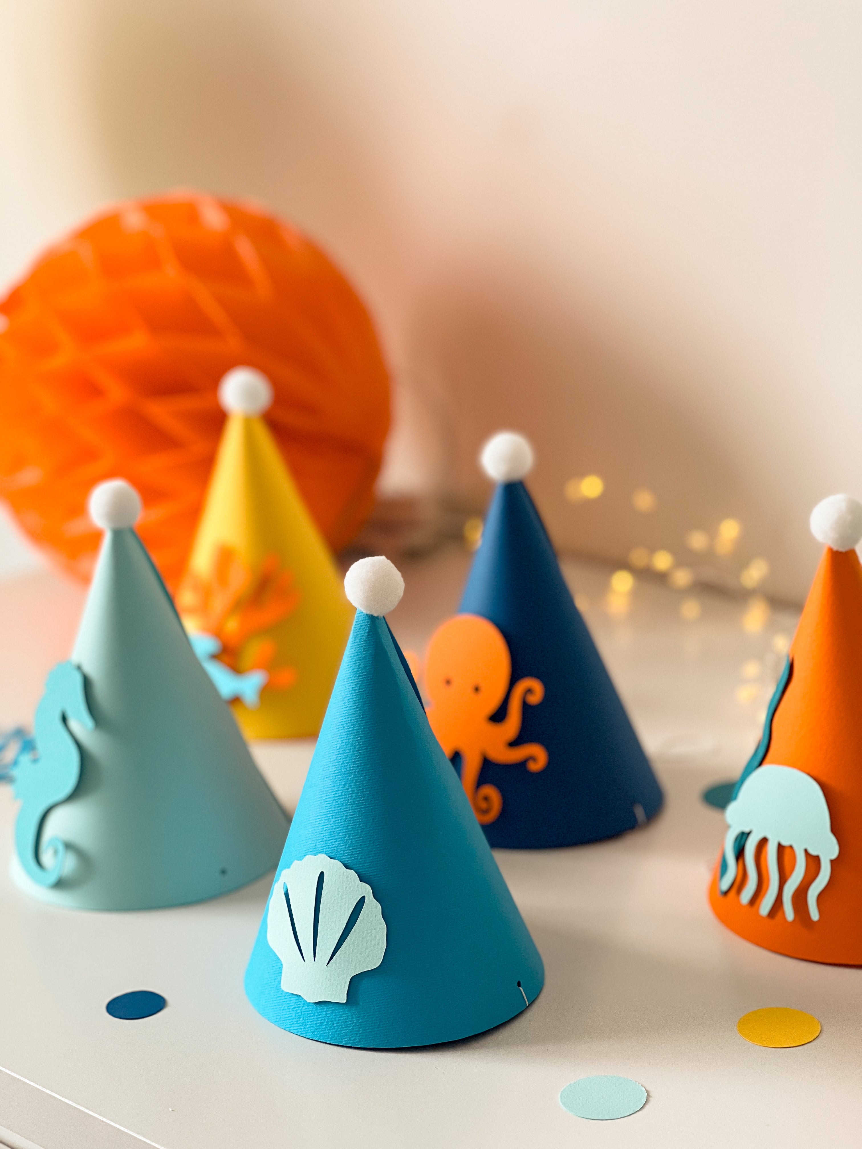 Under The Sea Party Hats Ocean animals party Hats Ocean theme Onder the Sea