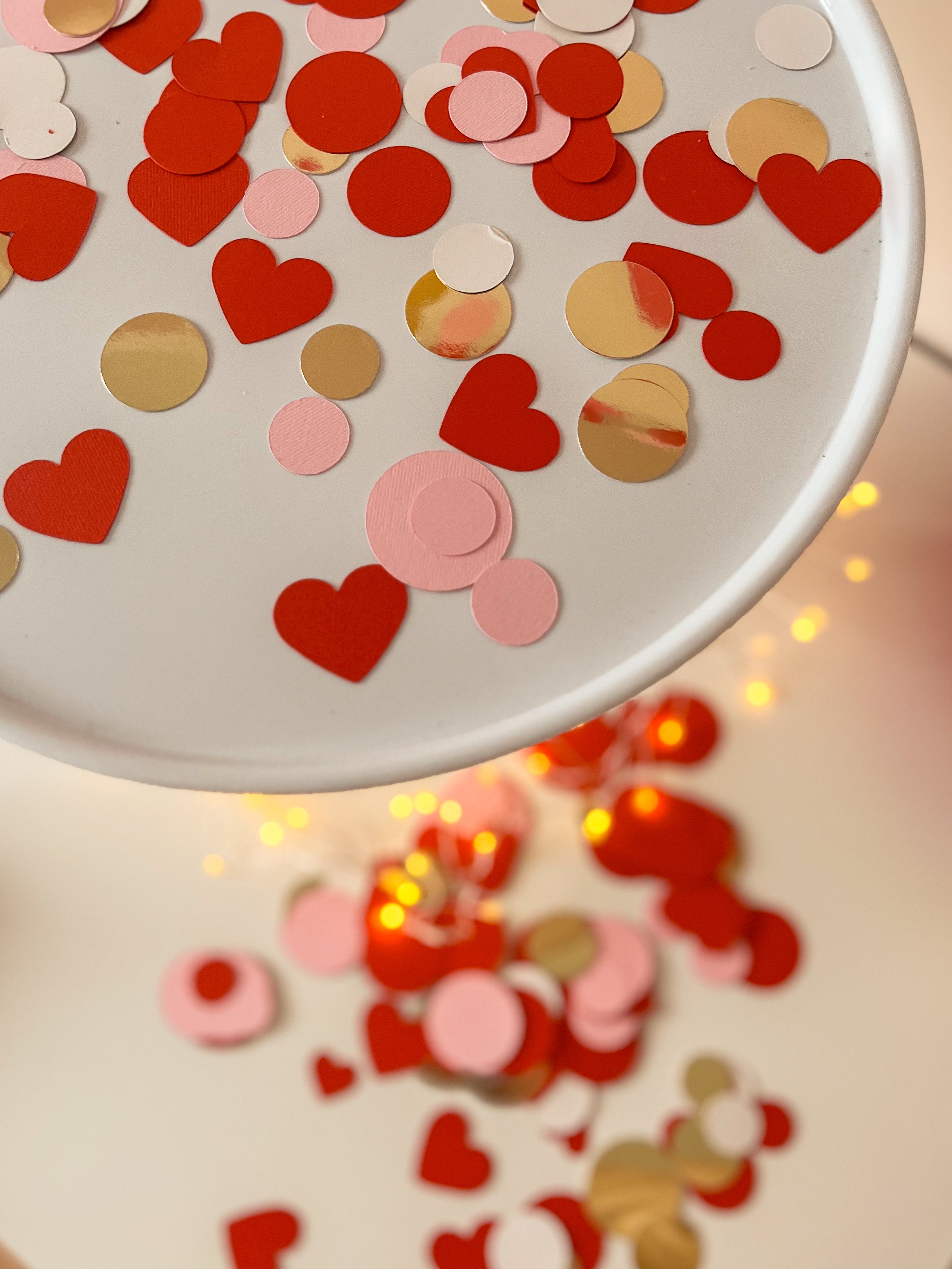 Sweetheart Paper Confetti Valentines Girl 1st Birthday Decorations Valentines Day Decor