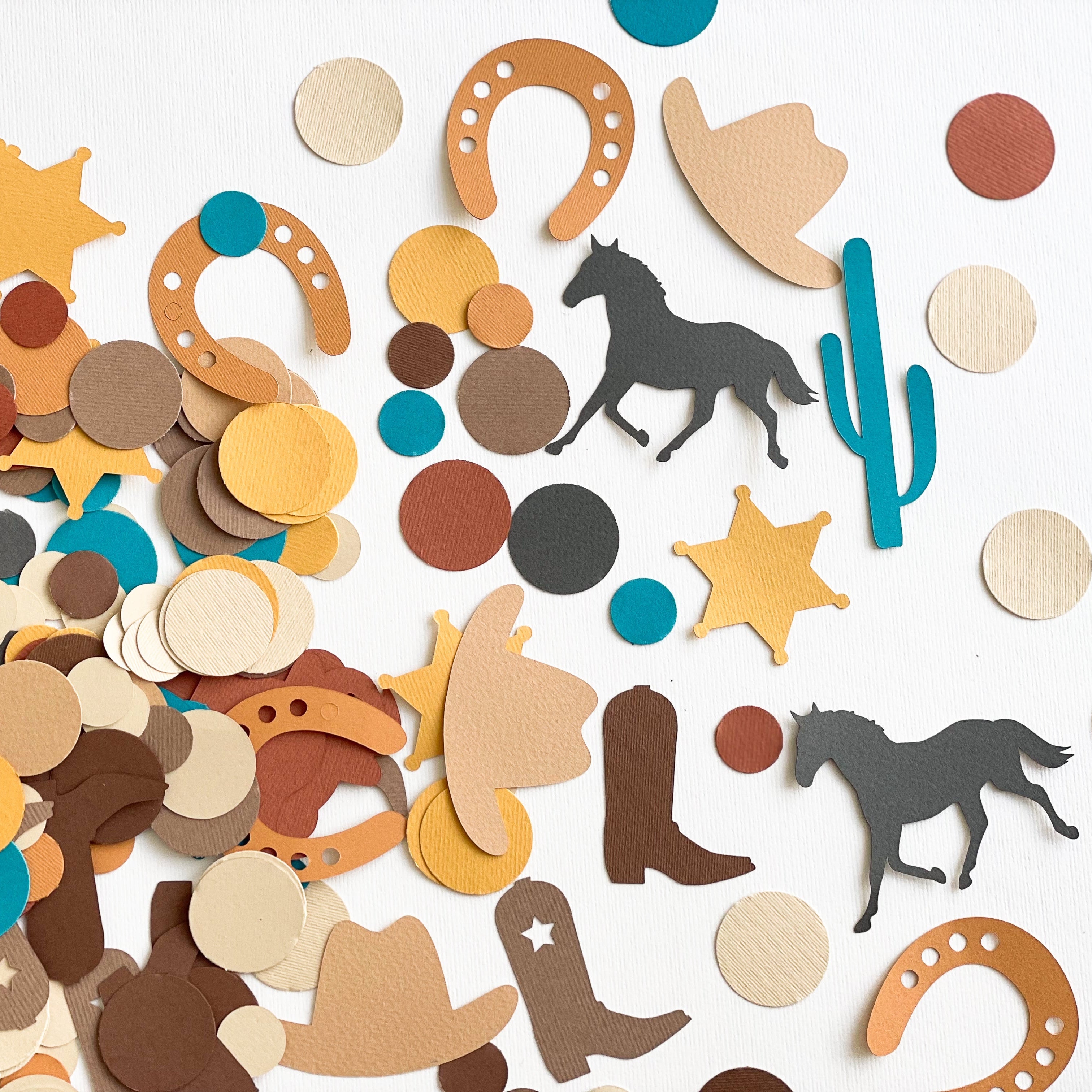 Cowboy Rodeo Paper Confetti Cowboy Birthday Decor My First Rodeo Birthday Party Cowboy 1st Birthday Decorations Wild West Party Decor