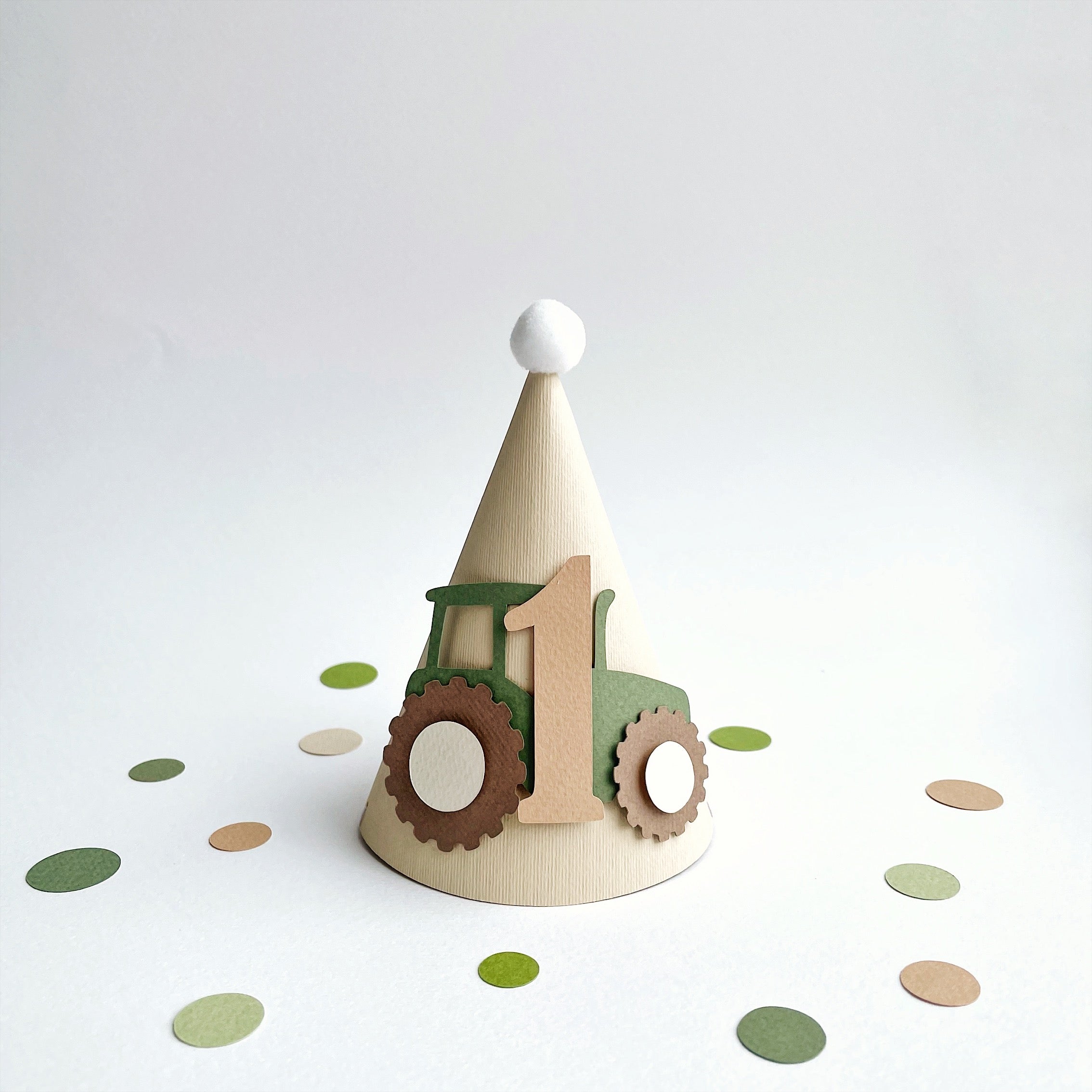 Tractor One Party Hat Farm 1st Birthday Decorations Tractor Birthday Party Hat