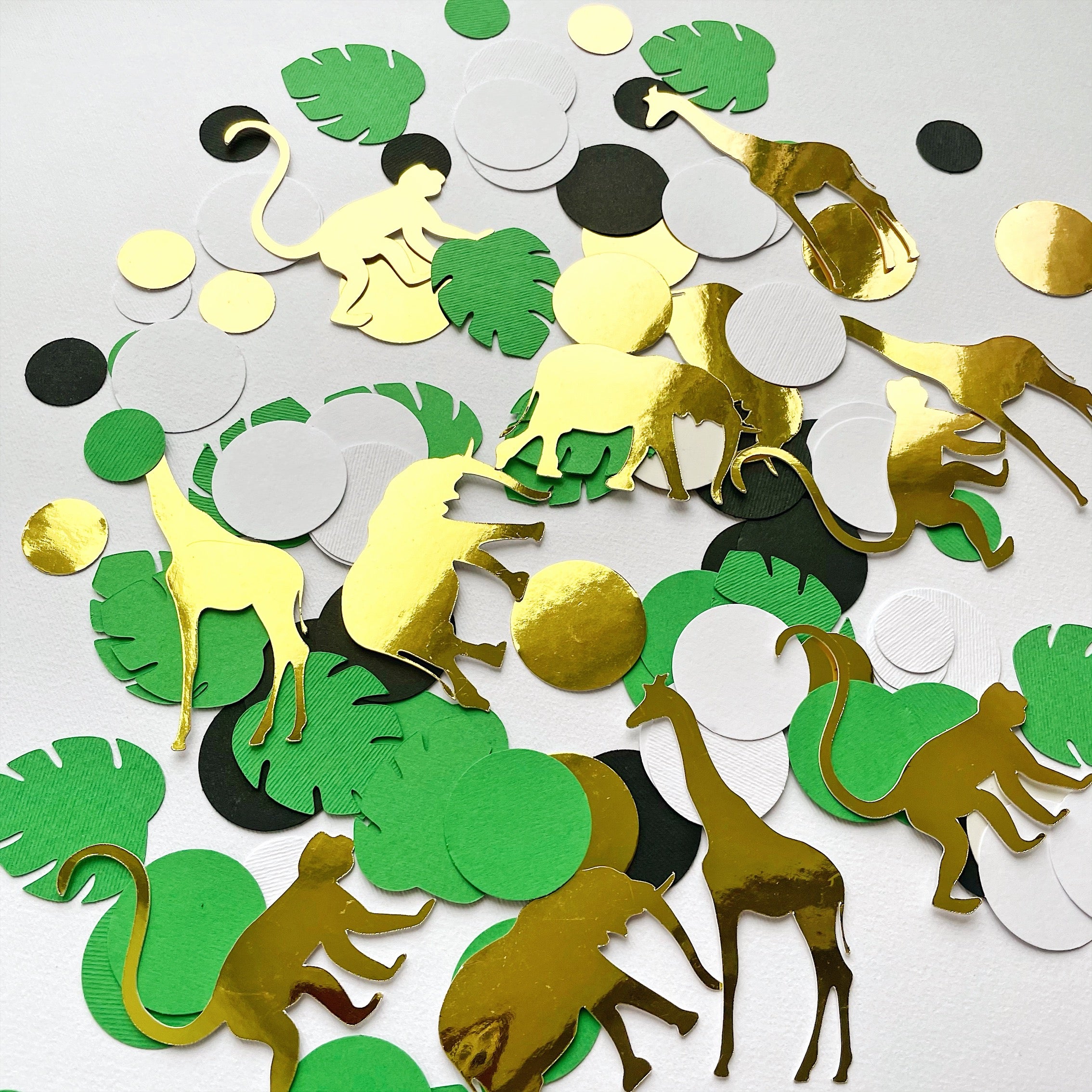 Jungle Confetti Jungle Birthday Party Decorations Jungle Theme 1st Birthday Party